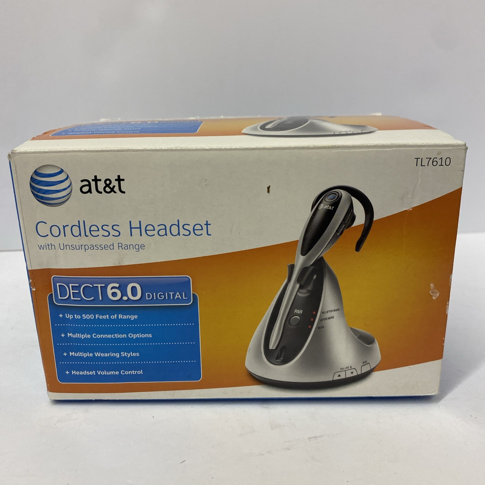 AT&T Marathon DECT 6.0 Cordless Wireless Universal Headset - 500 ft Range