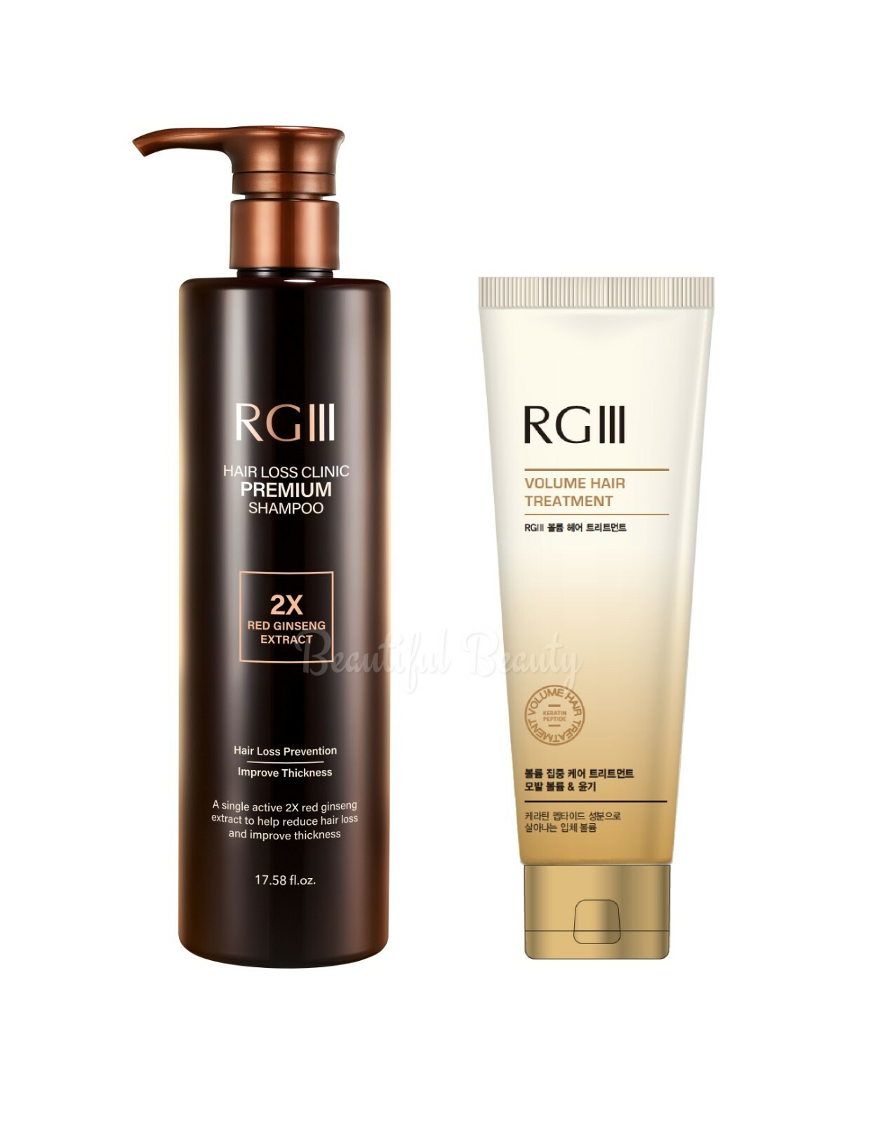 RGIII RG3 PREMIUM 2X HAIR LOSS PREVENTION CLINIC SHAMPOO / TREATMENT Red Ginseng RGIII RG3 PREMIUM 2X HAIR LOSS PREVENTION CLINIC SHAMPOO / TREATMENT Red Ginseng