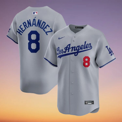 Men\'s Dodgers #8 Enrique Hernandez 2025 World Series Stitched Jersey Men\'s Dodgers #8 Enrique Hernandez 2025 World Series Stitched Jersey