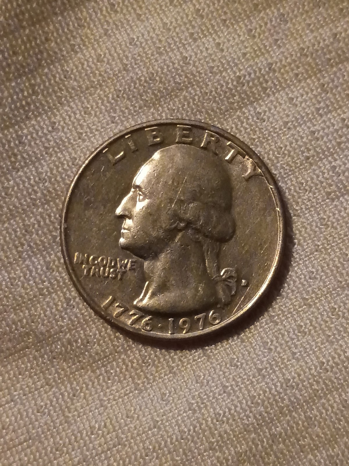 1776-1976 D Bicentennial Quarter Filled Mint Mark Part of Drum Missing (ONE)