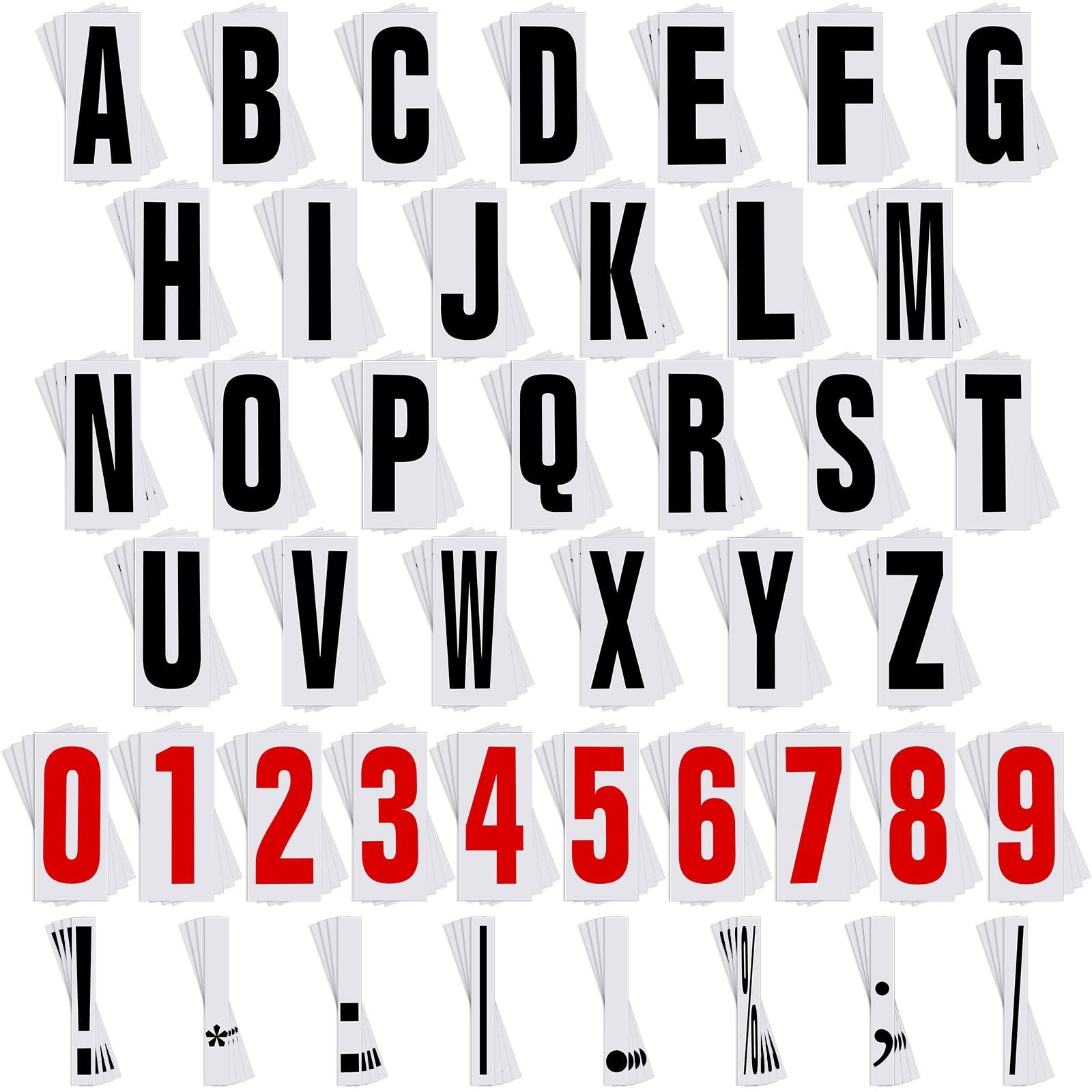 400 Pcs Marquee Sign Letters Flexible Plastic Letters on Flexible Panel for Outd