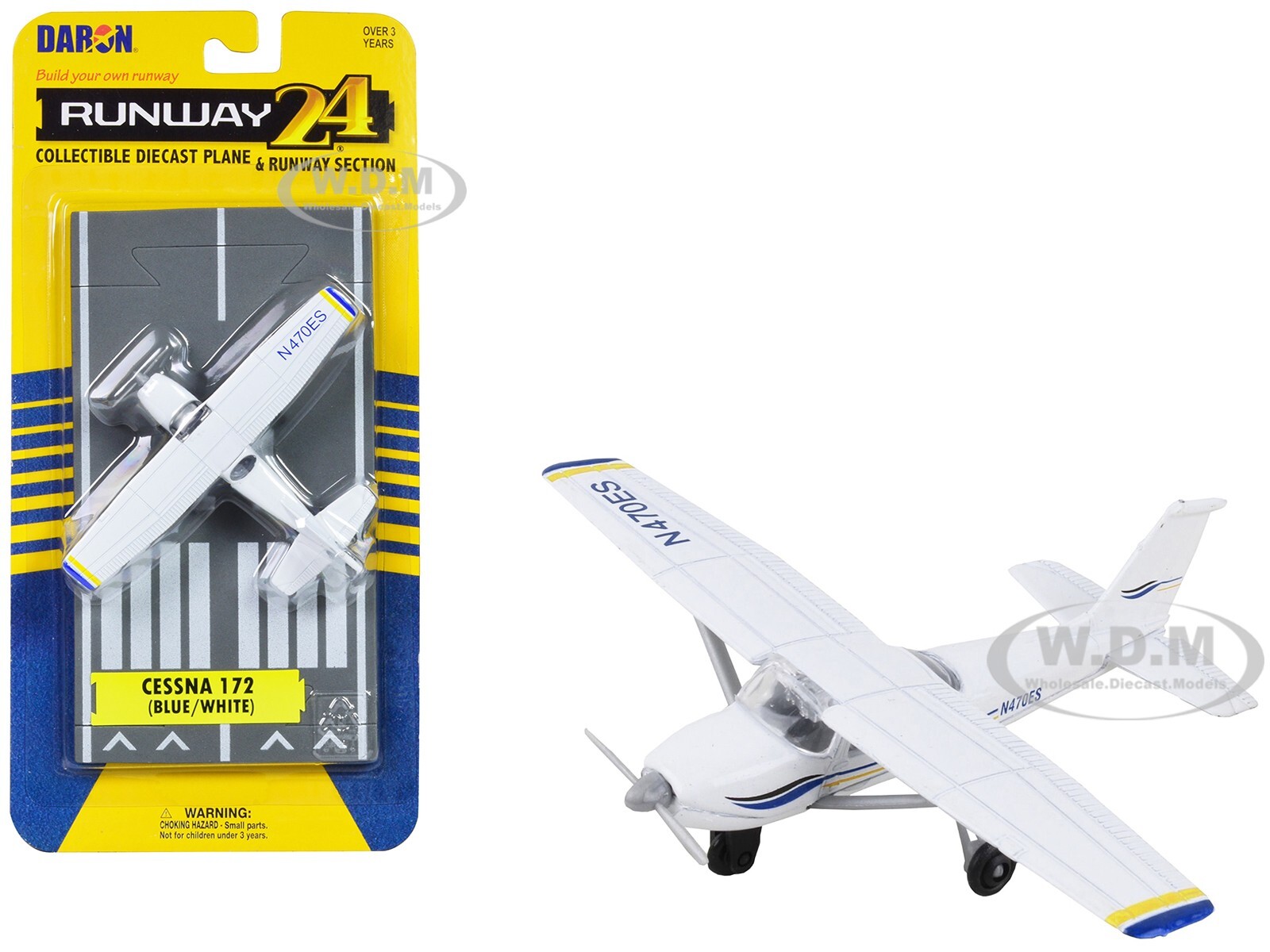 CESSNA 172 AIRCRAFT WHITE DIECAST MODEL BY RUNWAY24 RW065 CESSNA 172 AIRCRAFT WHITE DIECAST MODEL BY RUNWAY24 RW065