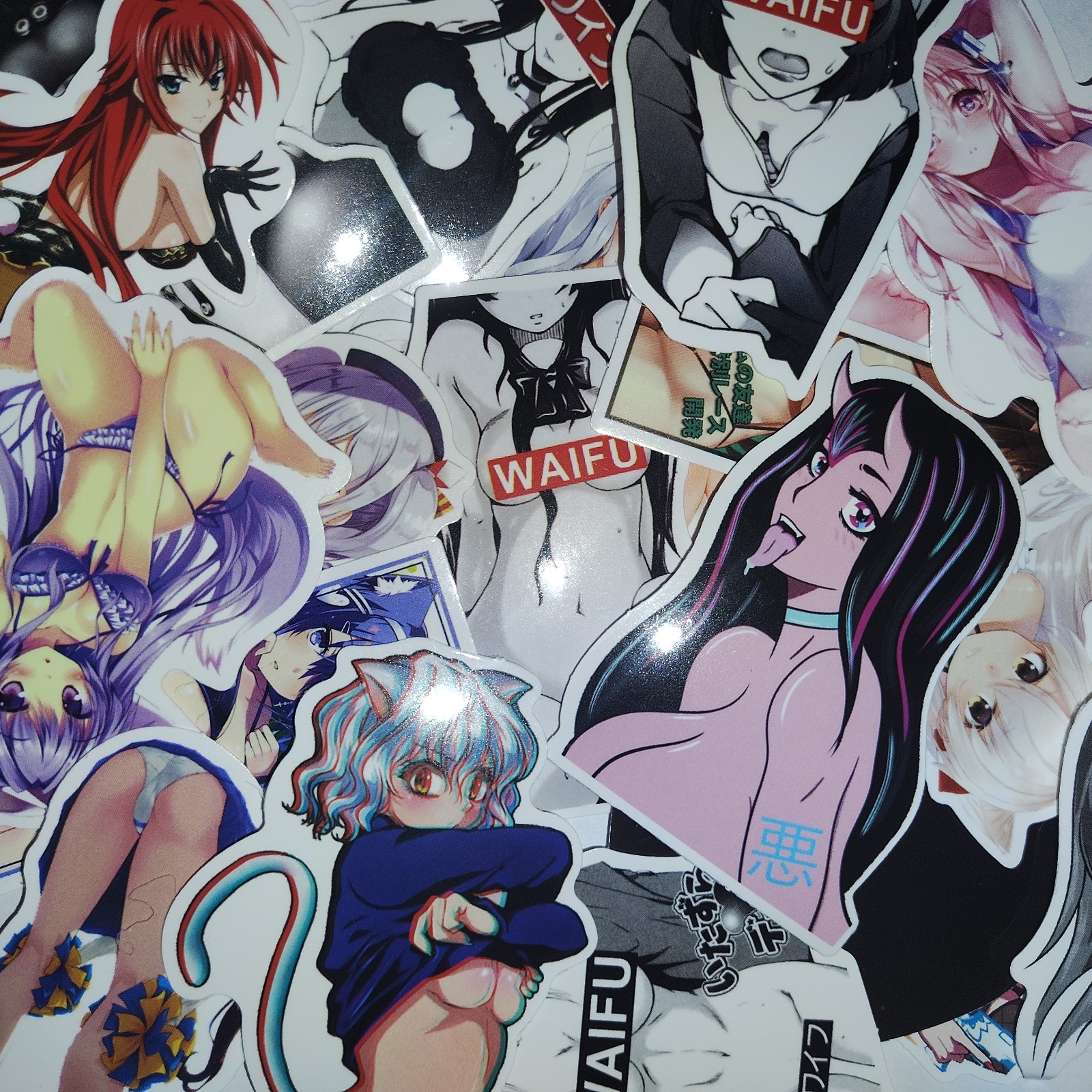 SEXY ANIME WAIFU STICKERS 5 PCS SEXY ANIME WAIFU STICKERS 5 PCS
