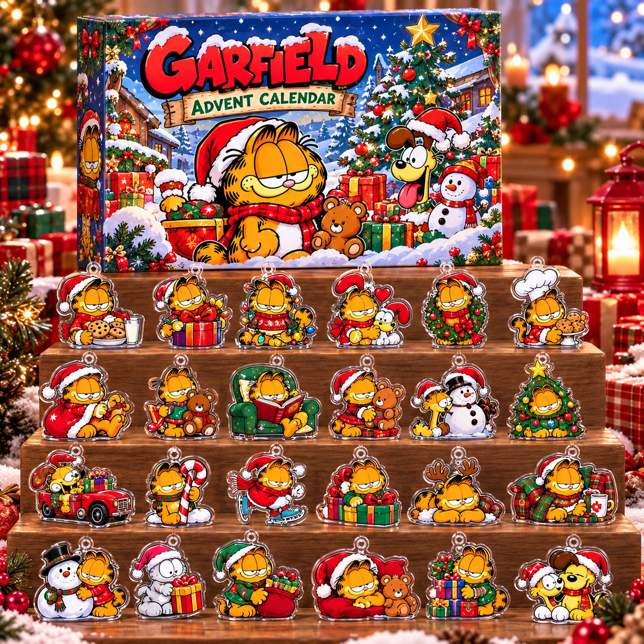 Rare Garfield Christmas Calendar 2026 Christmas Countdown  Advent Calendar GN231