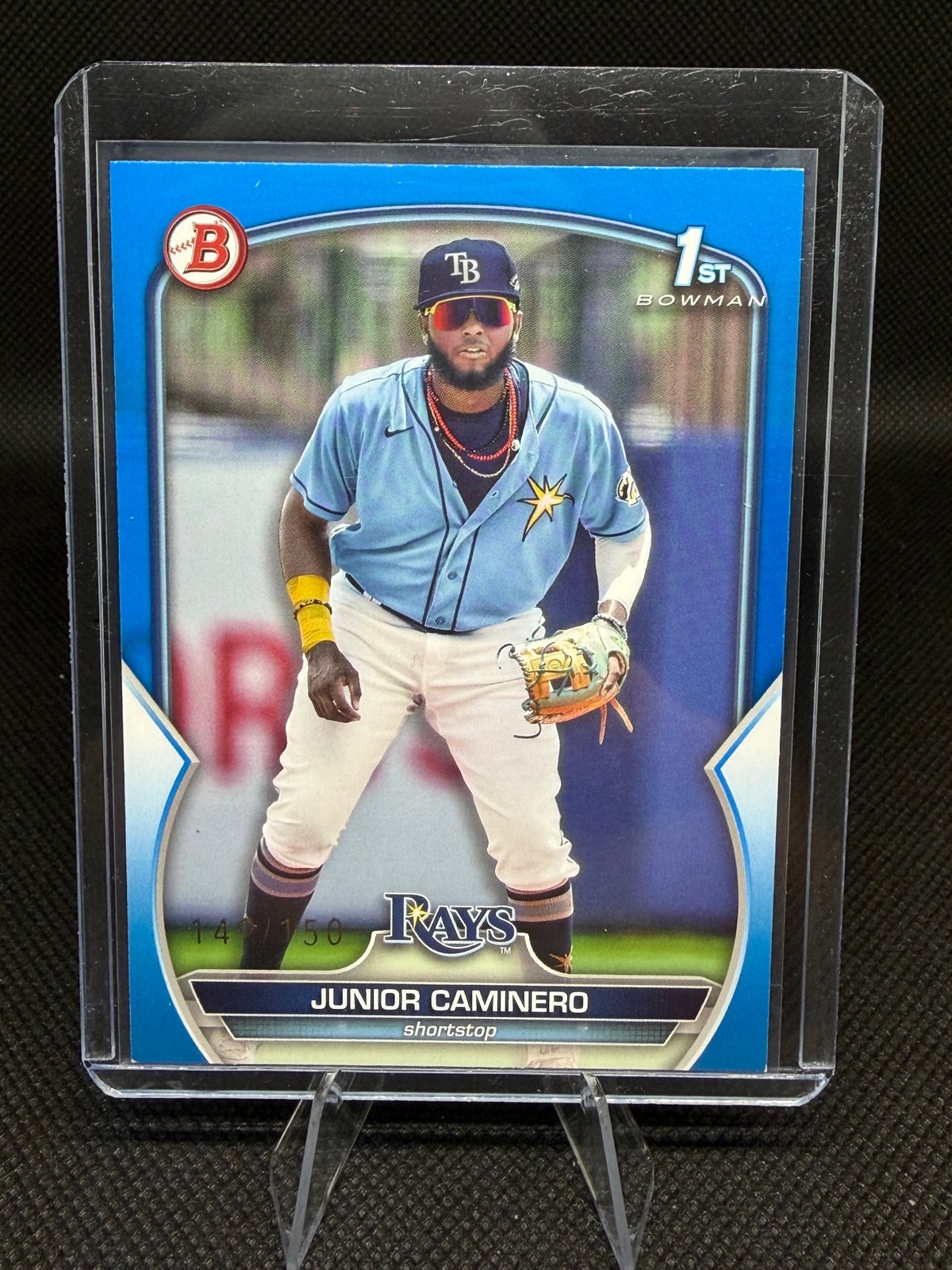 2023 Bowman #BP-61 Junior Caminero Prospects Blue #/150