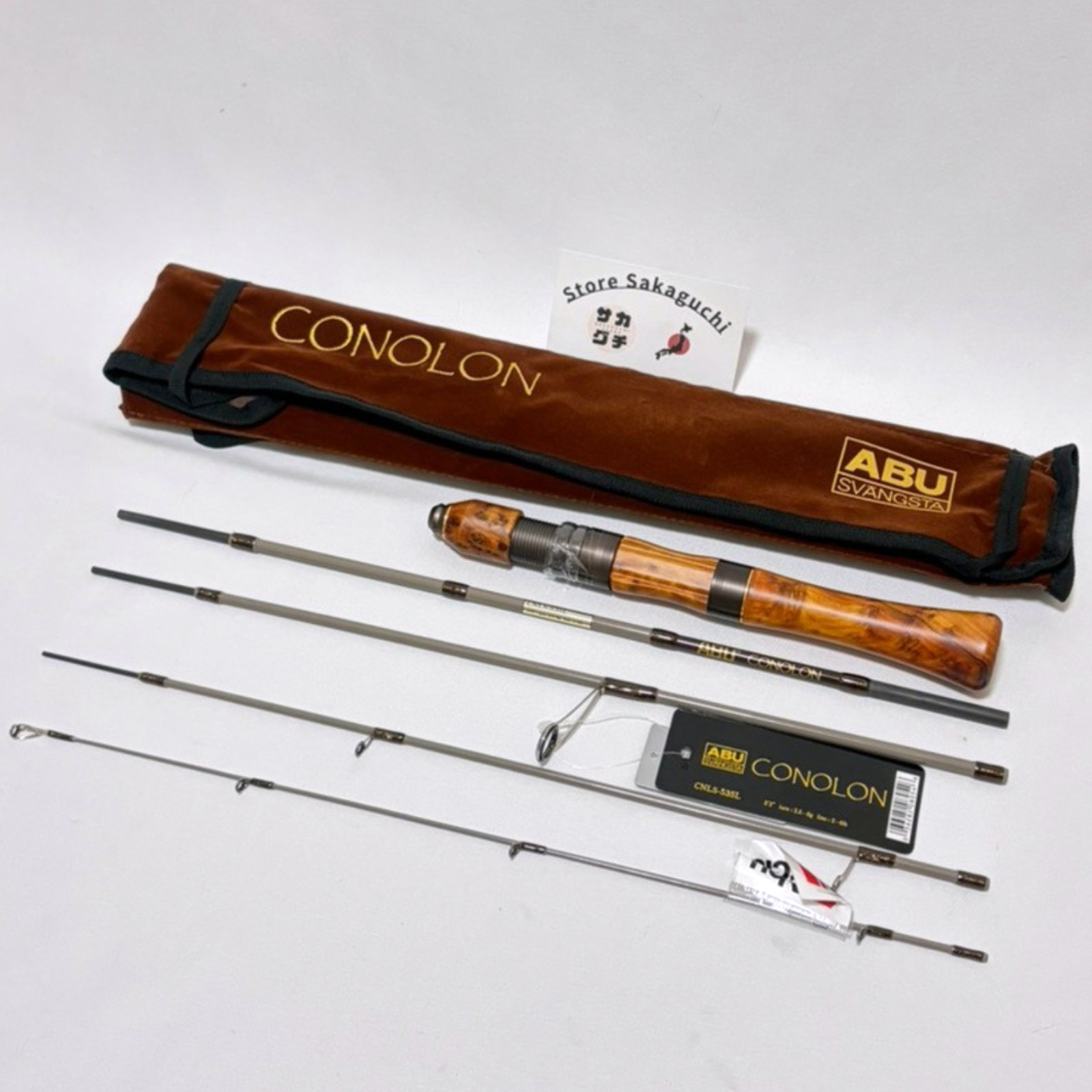 Abu Garcia Conolon CNLS-535L Spinning Rod 5-Piece 5ft3in Native Trout Travel Rod