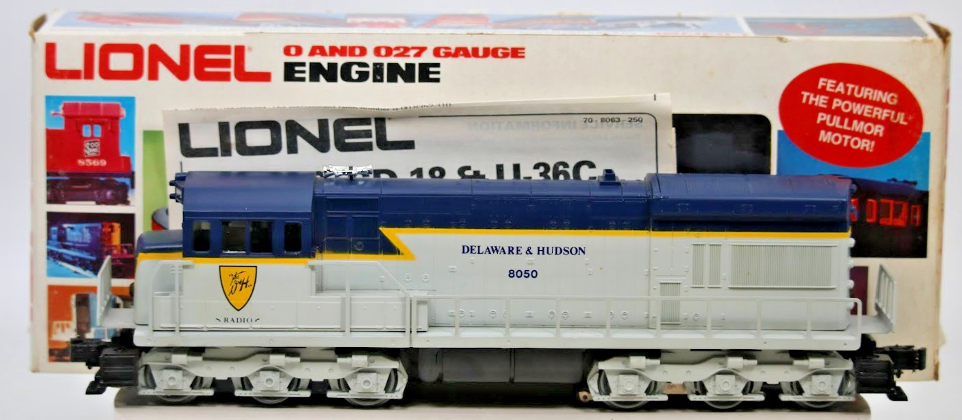 Lionel 6-8050 Delaware & Hudson U36C Diesel Locomotive Metal Trucks Tested EX