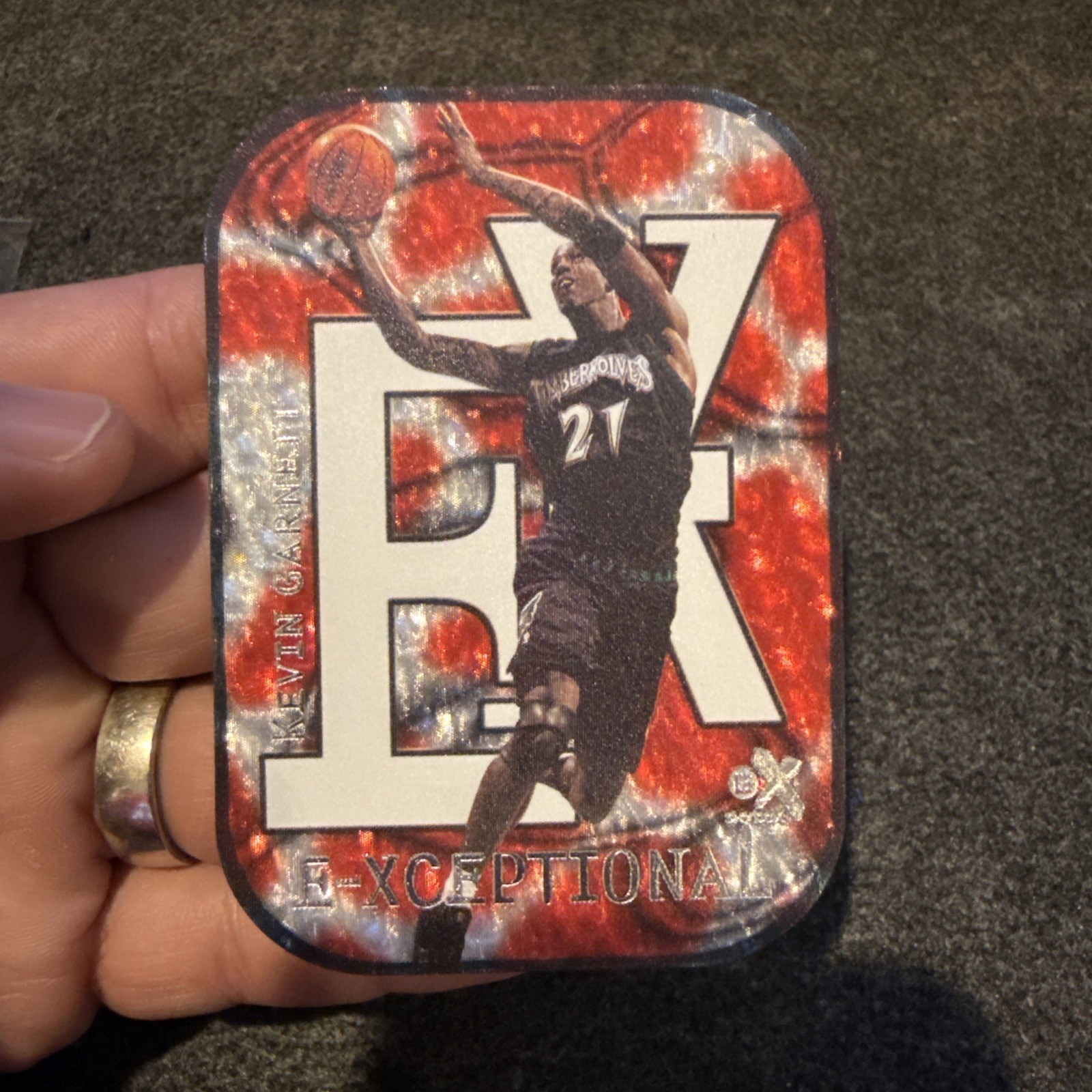 Kevin Garnett 1999-00 Skybox EX E-XCEPTIONAL Insert Card #2/15 Timberwolves Kevin Garnett 1999-00 Skybox EX E-XCEPTIONAL Insert Card #2/15 Timberwolves