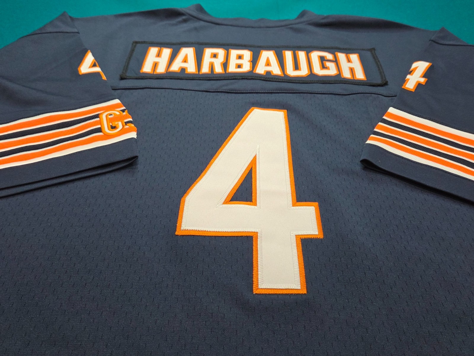 JIM HARBAUGH **XL* 1980'S/90'S BEARS THROWBACK, SEWN, NEW