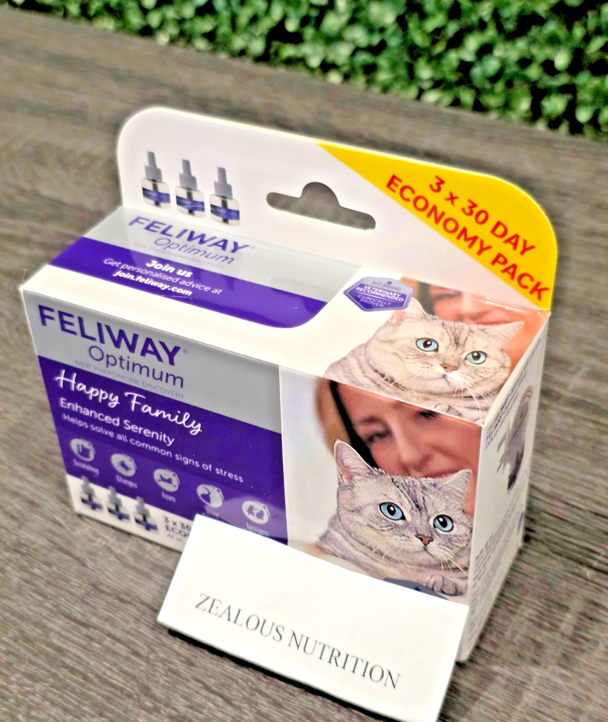 (3 PACK) FELIWAY Optimum Happy Cats Calming Pheromone Refill - 90 Days EXP 2027
