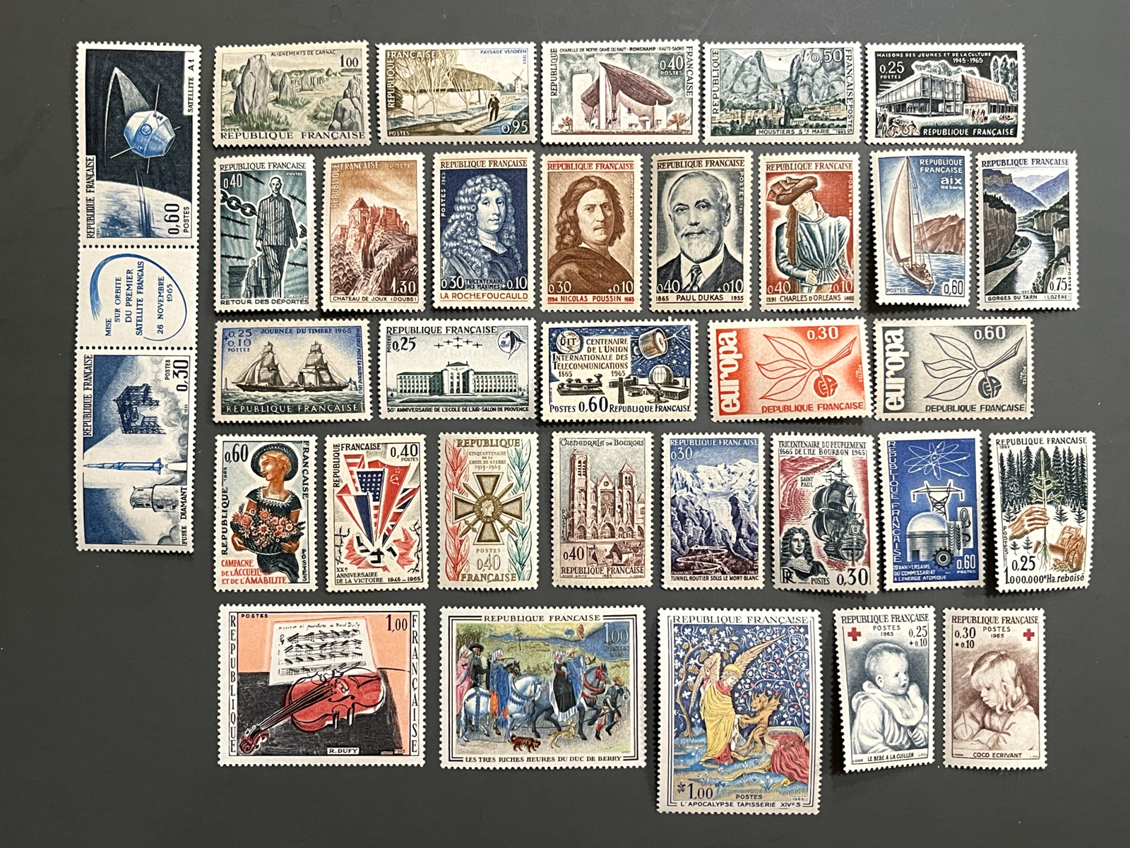 France 1965 Complete Year Set MNH** – Stamp Collection – Mint Never Hinged