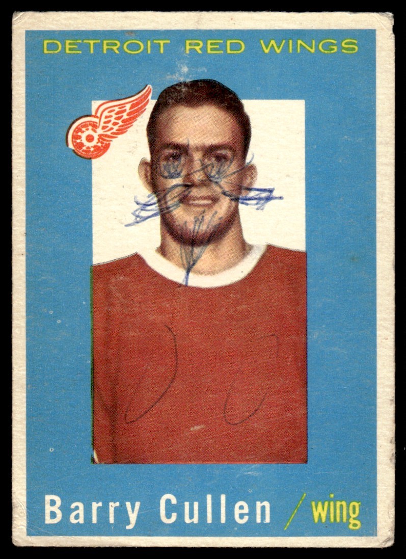 1959-60 Topps Barry Cullen Detroit Red Wings #25