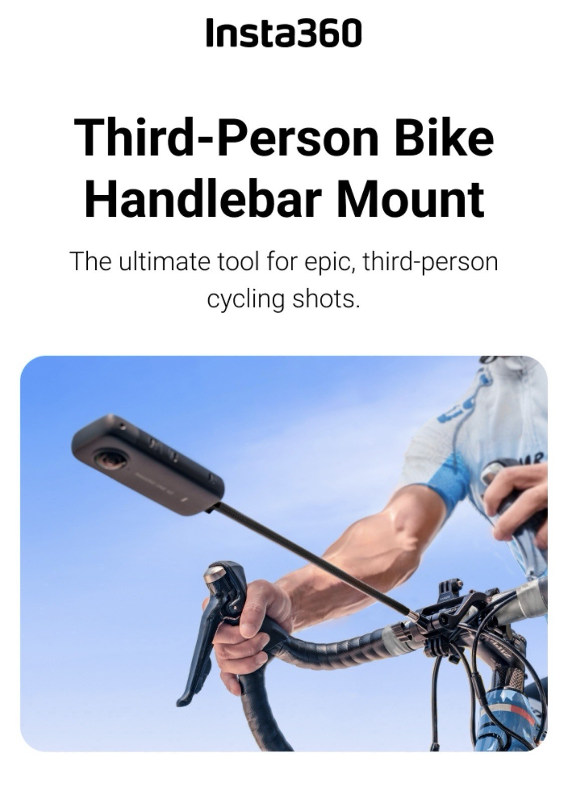 Insta360 Third-Person Bike Handlebar Mount Insta360 Third-Person Bike Handlebar Mount