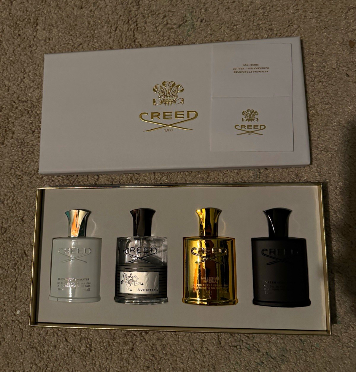 Creed Aventus Men\'s Gift Set 4x10ML Travel Spray 30 ml Spray Set
