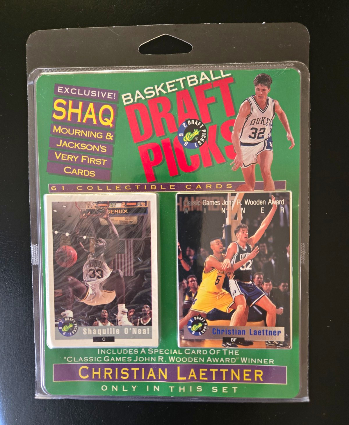 Classic 1992 Basketball Draft Picks Limited Edition 61-Card NBA Draft Pack Shaq Classic 1992 Basketball Draft Picks Limited Edition 61-Card NBA Draft Pack Shaq