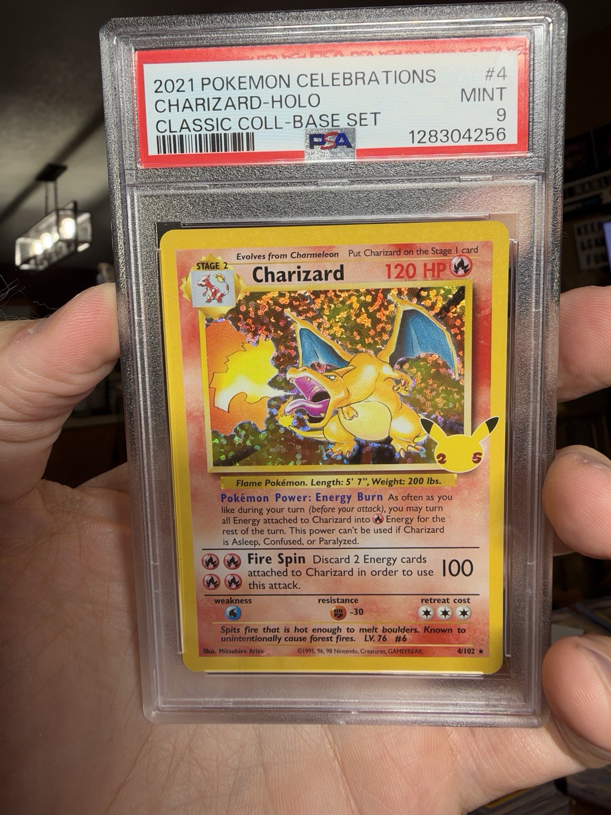 Pokemon Charizard 4/102 Celebrations Classic Collection Holo PSA 9 2021 Pokemon Charizard 4/102 Celebrations Classic Collection Holo PSA 9 2021