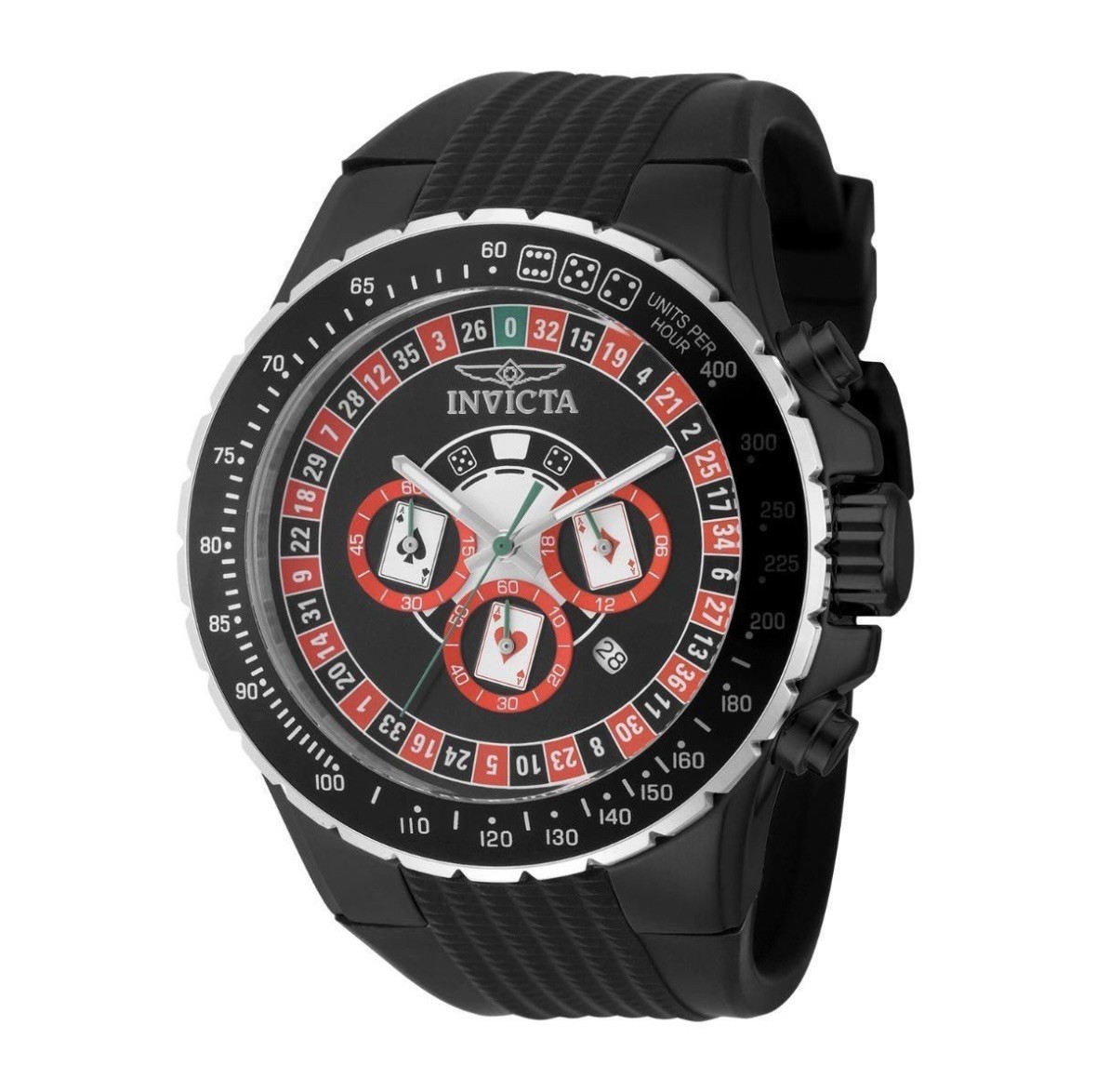 Invicta Aviator X Monte Carlo Roulette Men\'s Watch - 50mm Black 49849 Quartz NEW Invicta Aviator X Monte Carlo Roulette Men\'s Watch - 50mm Black 49849 Quartz NEW