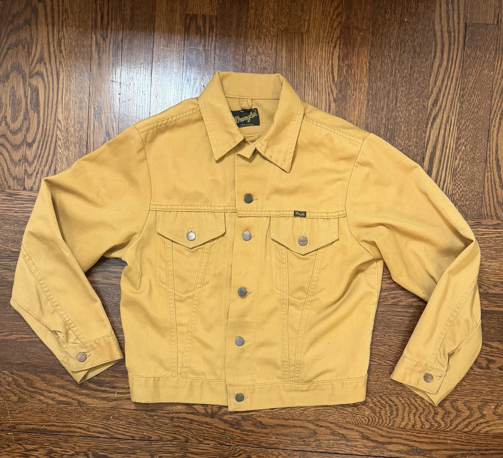 Vintage Wrangler Mustard Yellow Trucker Jacket