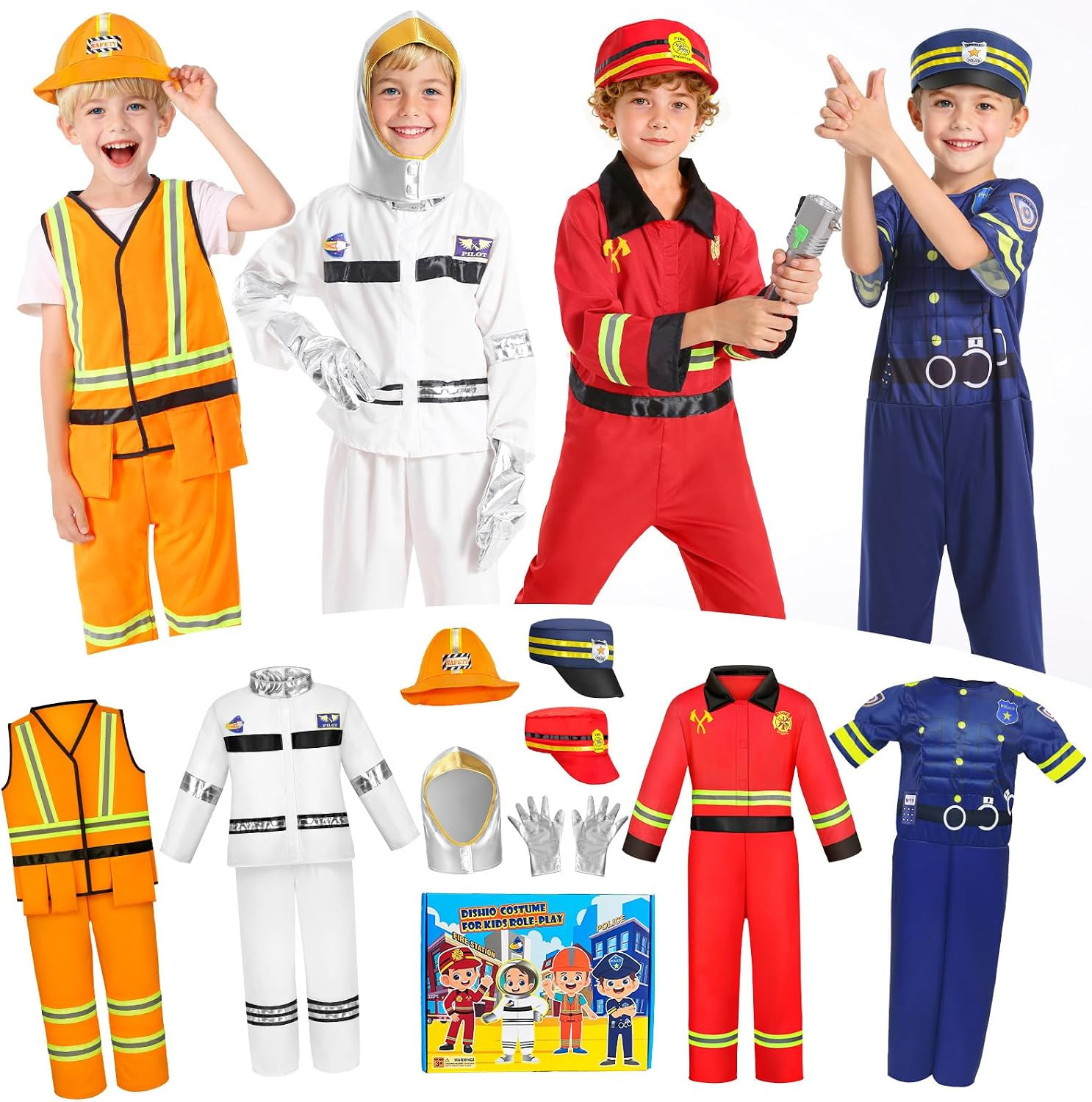Kids Pretend Role Play Costumes, Dress up Clothes for Boy Girl Kids Age 3-6