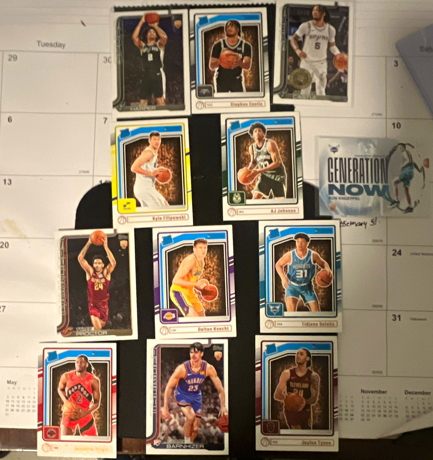 Topps 2024-25 Topps Chrome NBA Basketball Card Lot 10 Kneepel Castle Filipowski Topps 2024-25 Topps Chrome NBA Basketball Card Lot 10 Kneepel Castle Filipowski