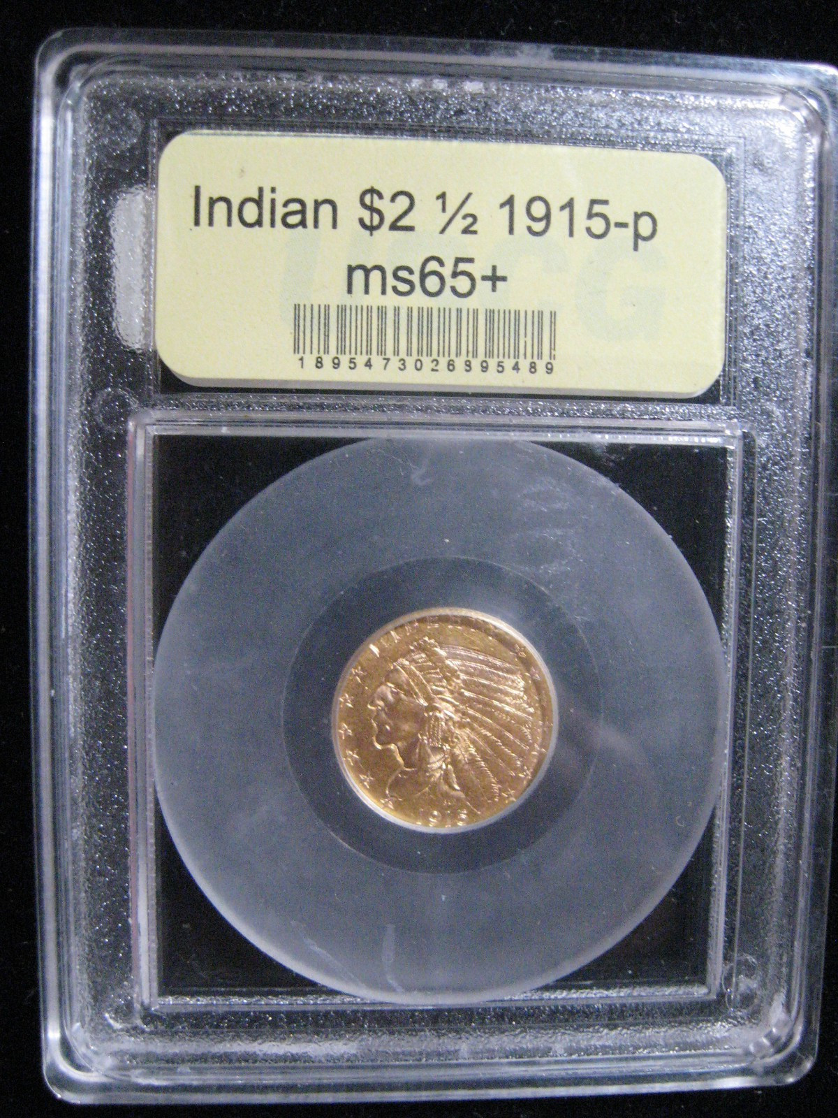 1915 INDIAN HEAD GOLD COIN $2.50 CERTIFIED AUTHENTIC HIGH GRADE UNCIRCULATED 1915 INDIAN HEAD GOLD COIN $2.50 CERTIFIED AUTHENTIC HIGH GRADE UNCIRCULATED