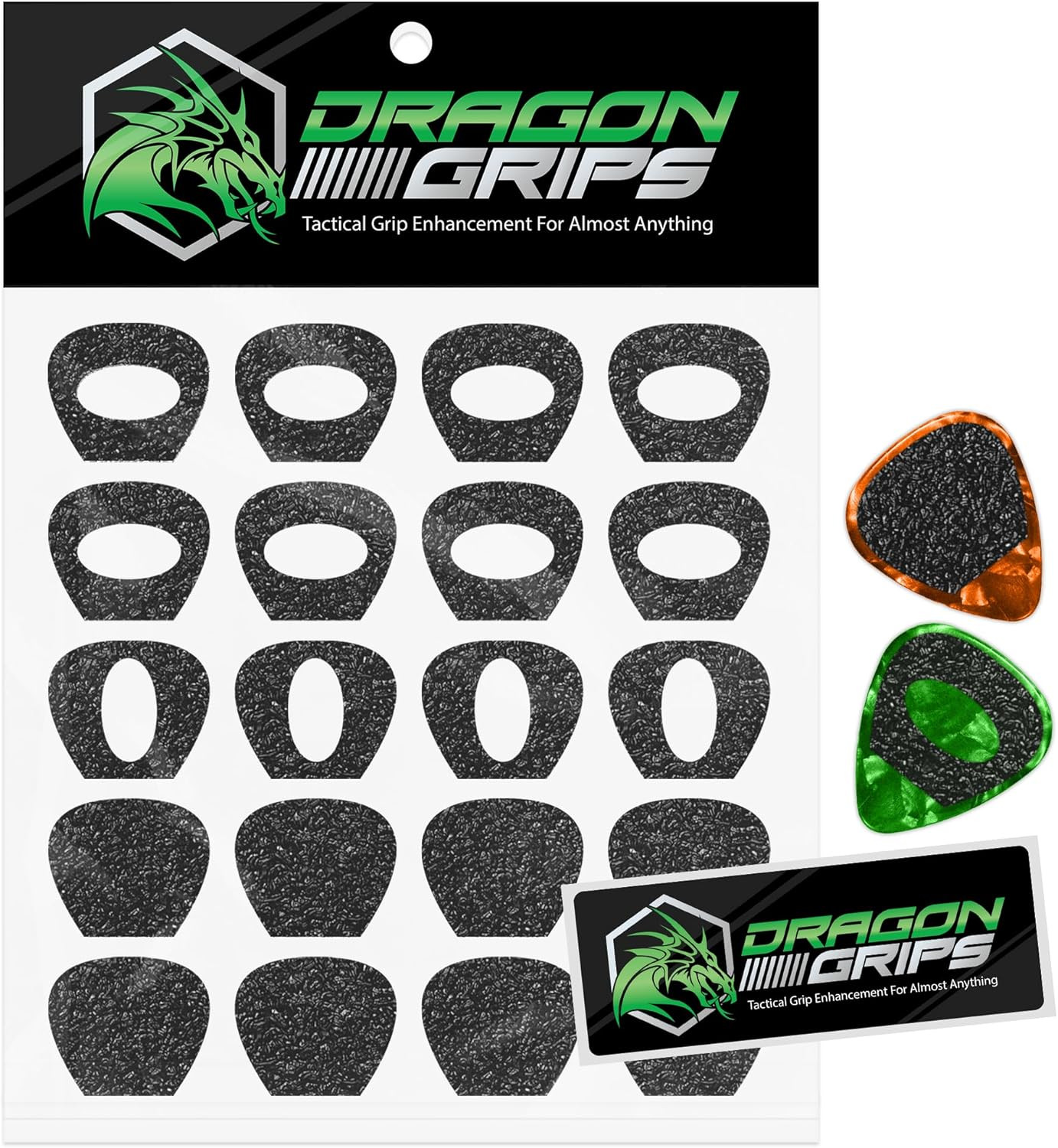 Guitar Pick Grips, Pack of 20, Non Slip Guitar Picks Textured Guitar Pick Grips, Pack of 20, Non Slip Guitar Picks Textured