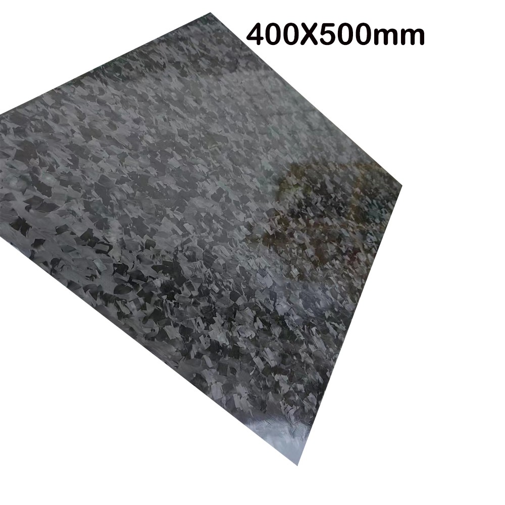 400*500mm 3K pure carbon fiber forged pattern Matte carbon fiber sheet
