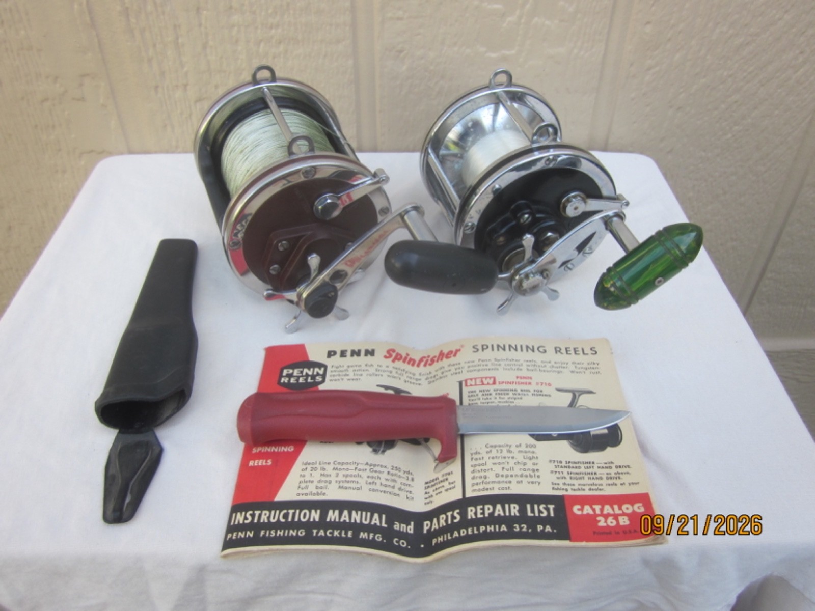 2 VERY NICE VTG PENN 6/0 SENATOR SALTWATER REELS- THEY WORK/LOOK FANTASTIC