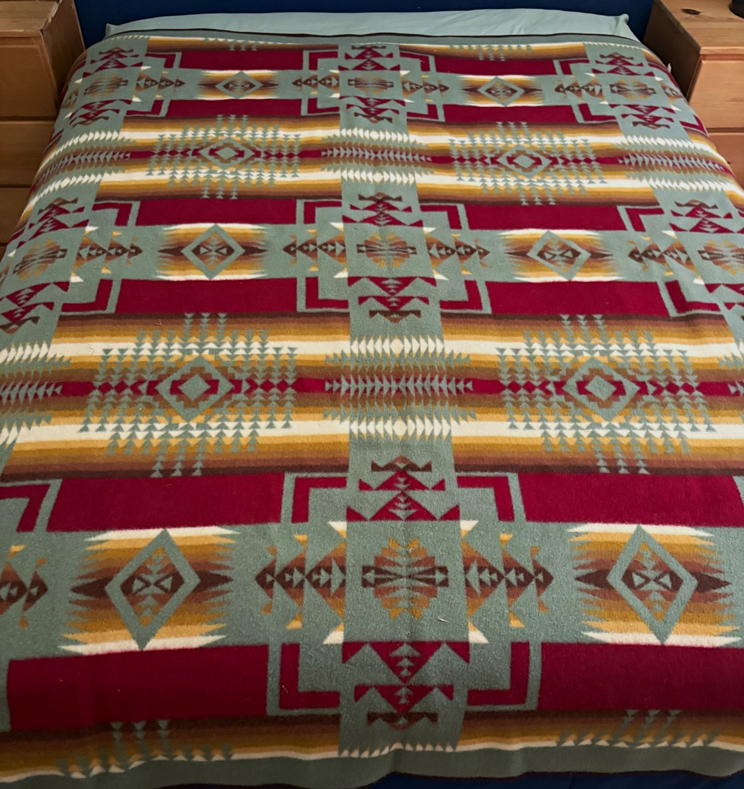 Beaver State Southwestern Geometric King Blanket, Multicolor Rectangular