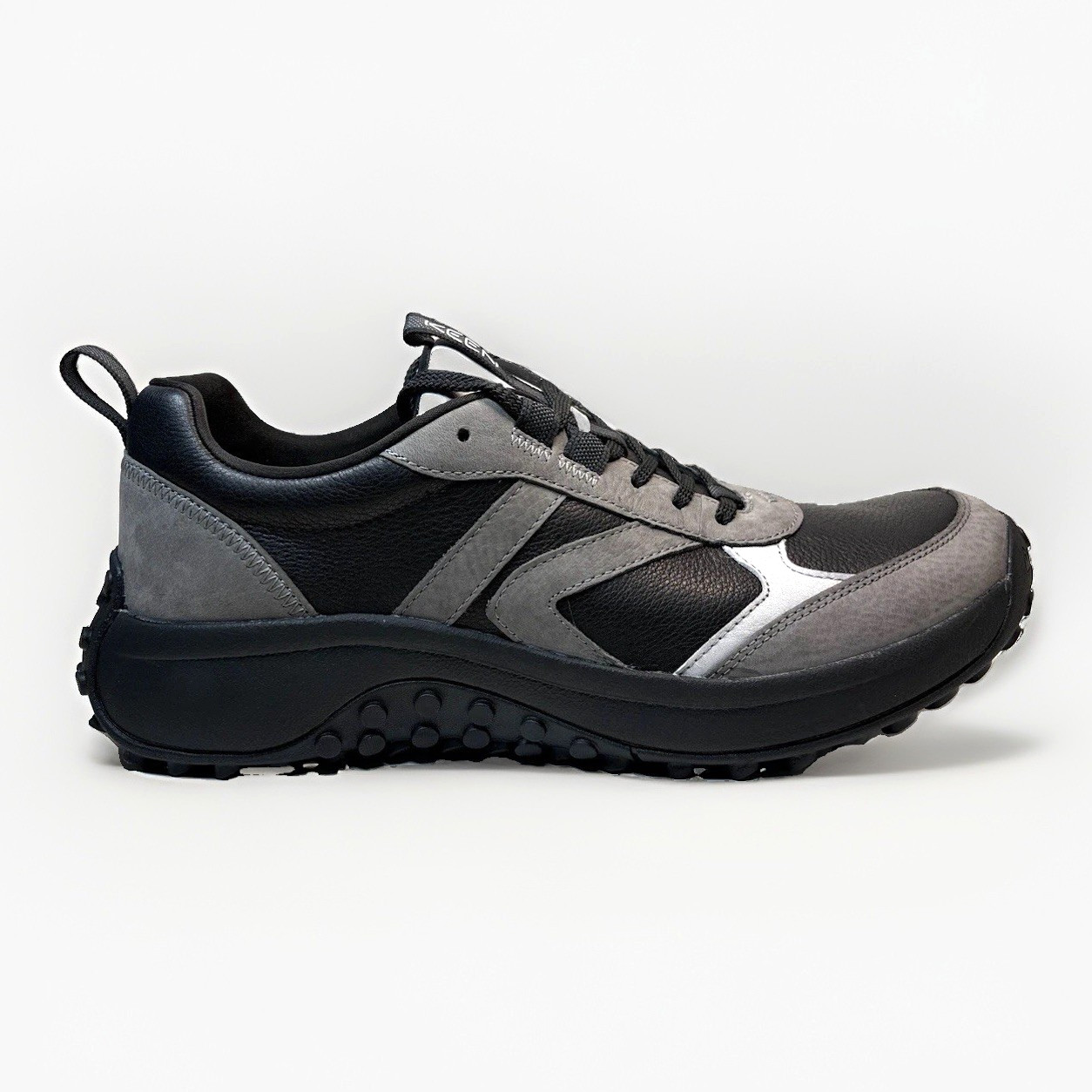 KEEN KS86 LEA Mens Size 11 Leather Black/Steel Grey Hiking Athletic Sneakers KEEN KS86 LEA Mens Size 11 Leather Black/Steel Grey Hiking Athletic Sneakers