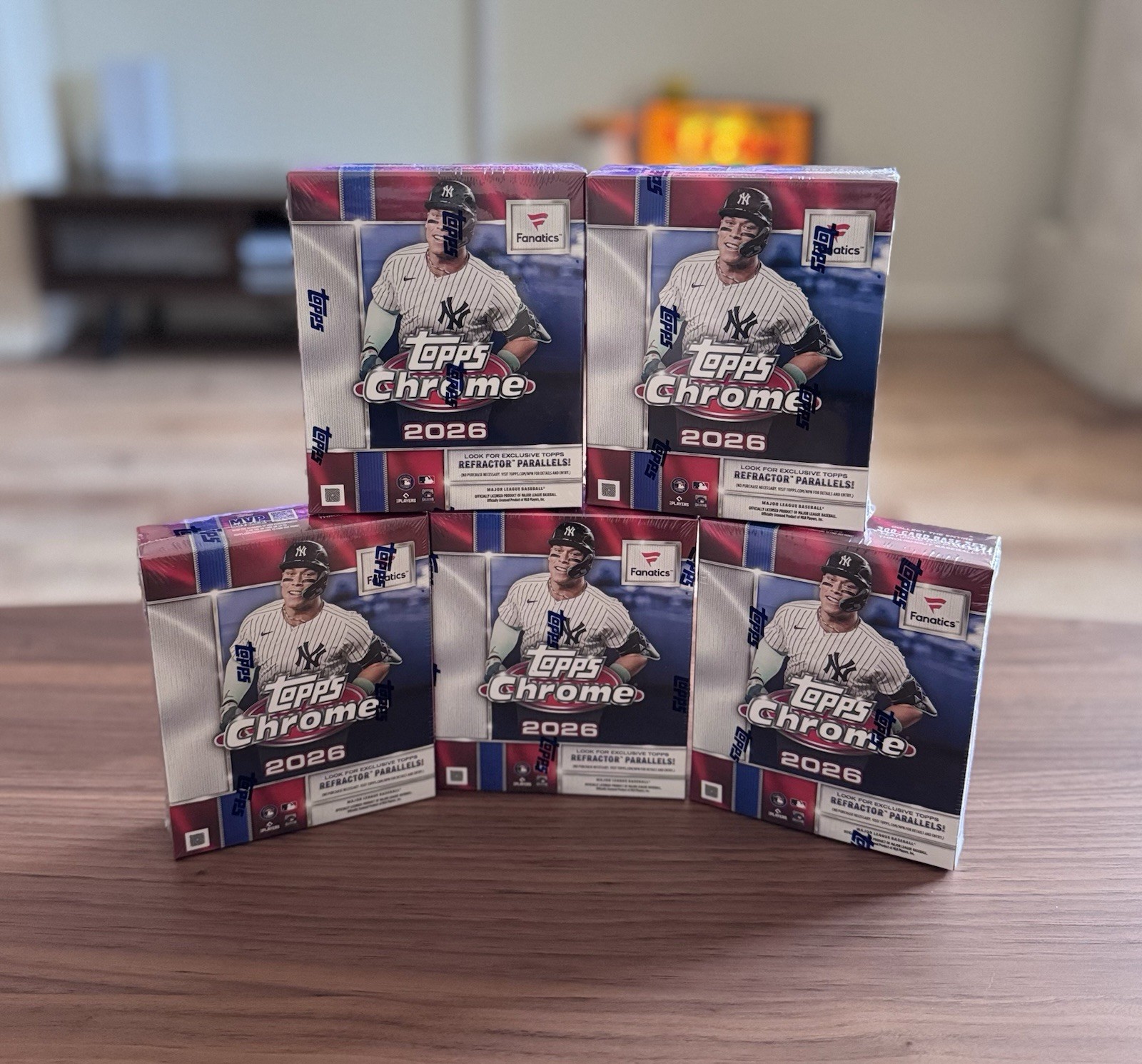 2026 Topps Chrome Baseball Fanatics Exclusive Mega Box Factory Sealed