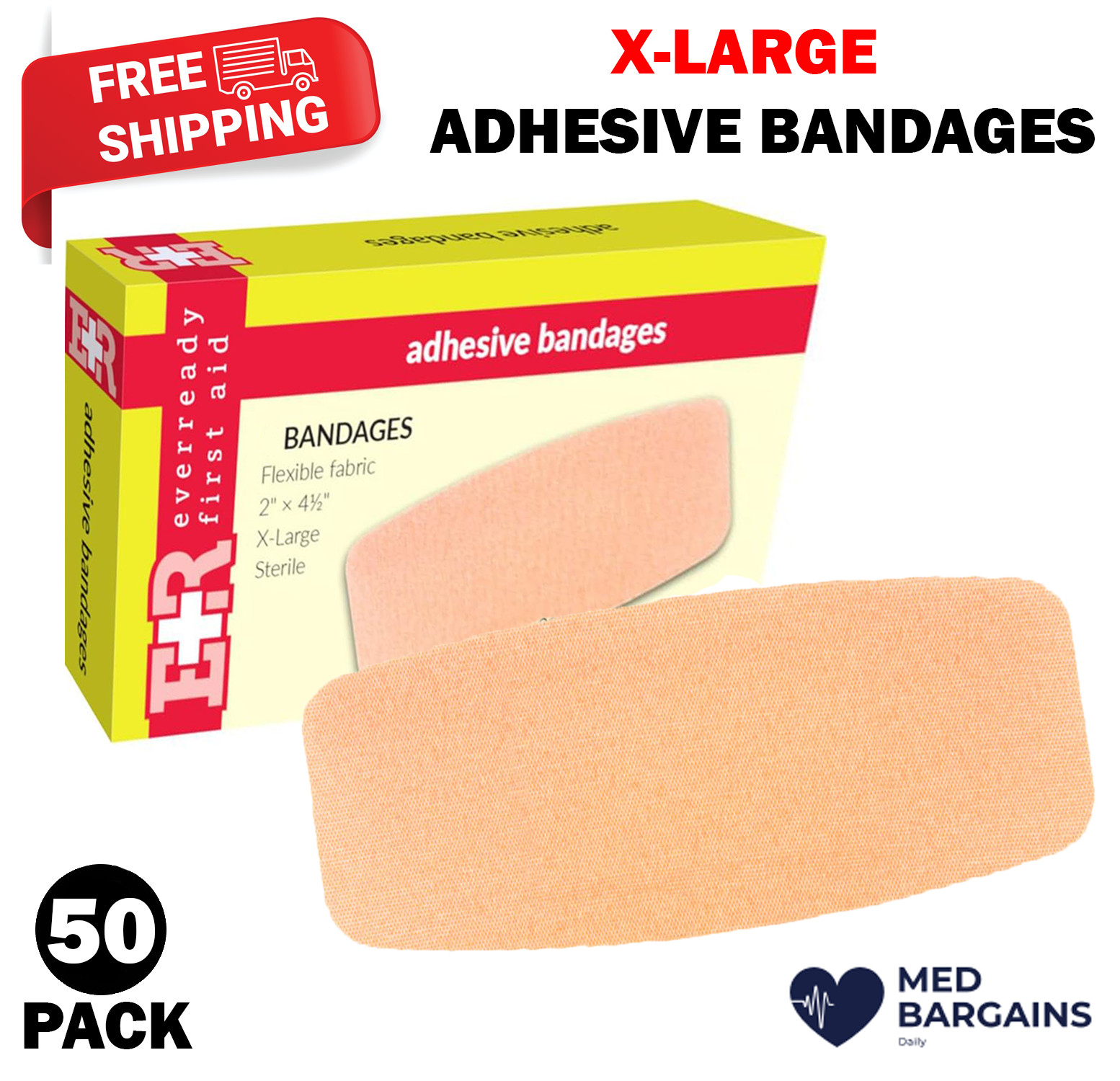 Ever Ready First Aid Adhesive Bandages 2\ Ever Ready First Aid Adhesive Bandages 2\