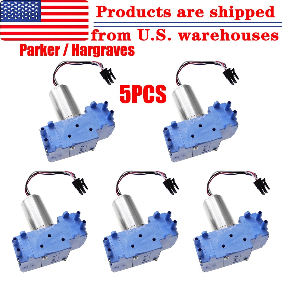 5PCS 12V Brushless Diaphragm Vacuum Pump Mini Double Head Air Pump DIY Soldering