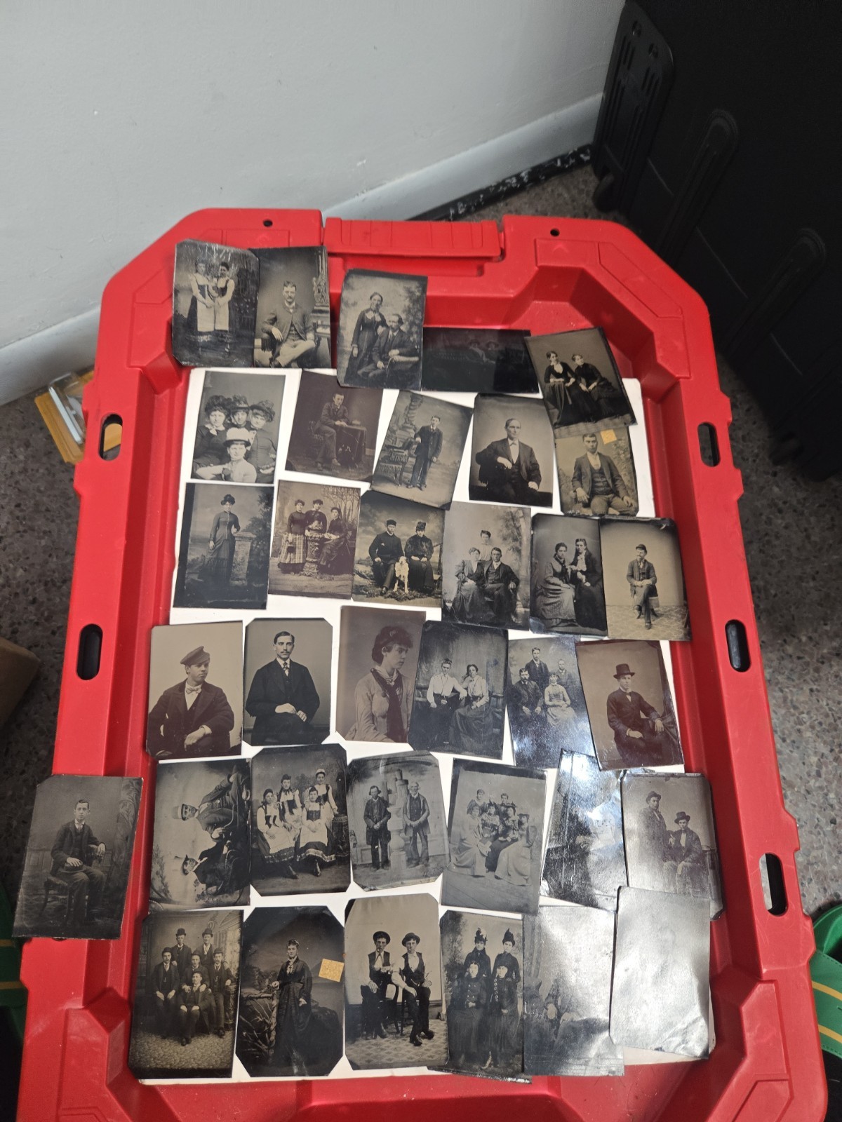 Antique 19th Century Tintype Photos Lot Of 35 Antique 19th Century Tintype Photos Lot Of 35