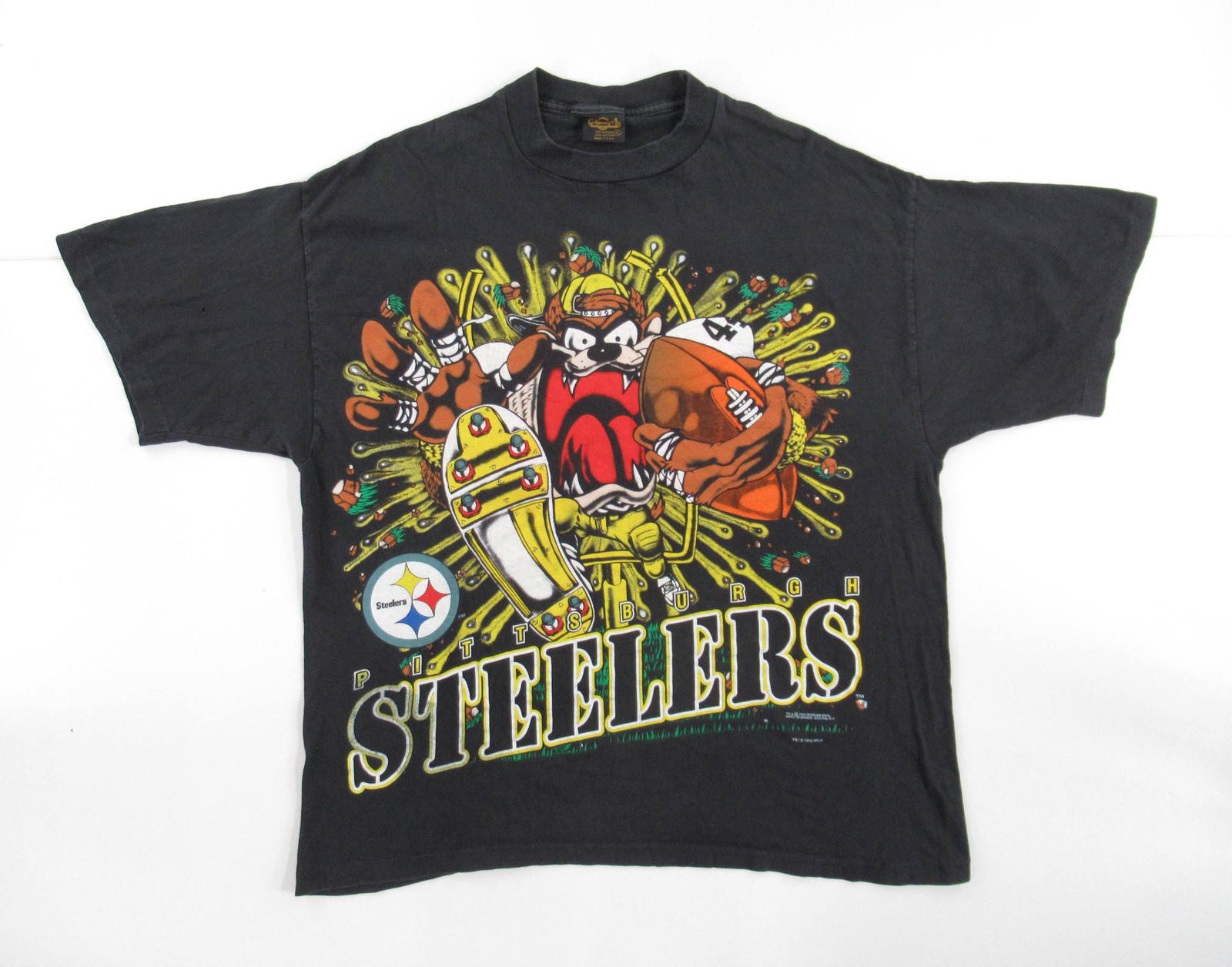 Vtg Rare 1993 Warner Bros Pittsburgh Steelers Football Team T shirt HN4749