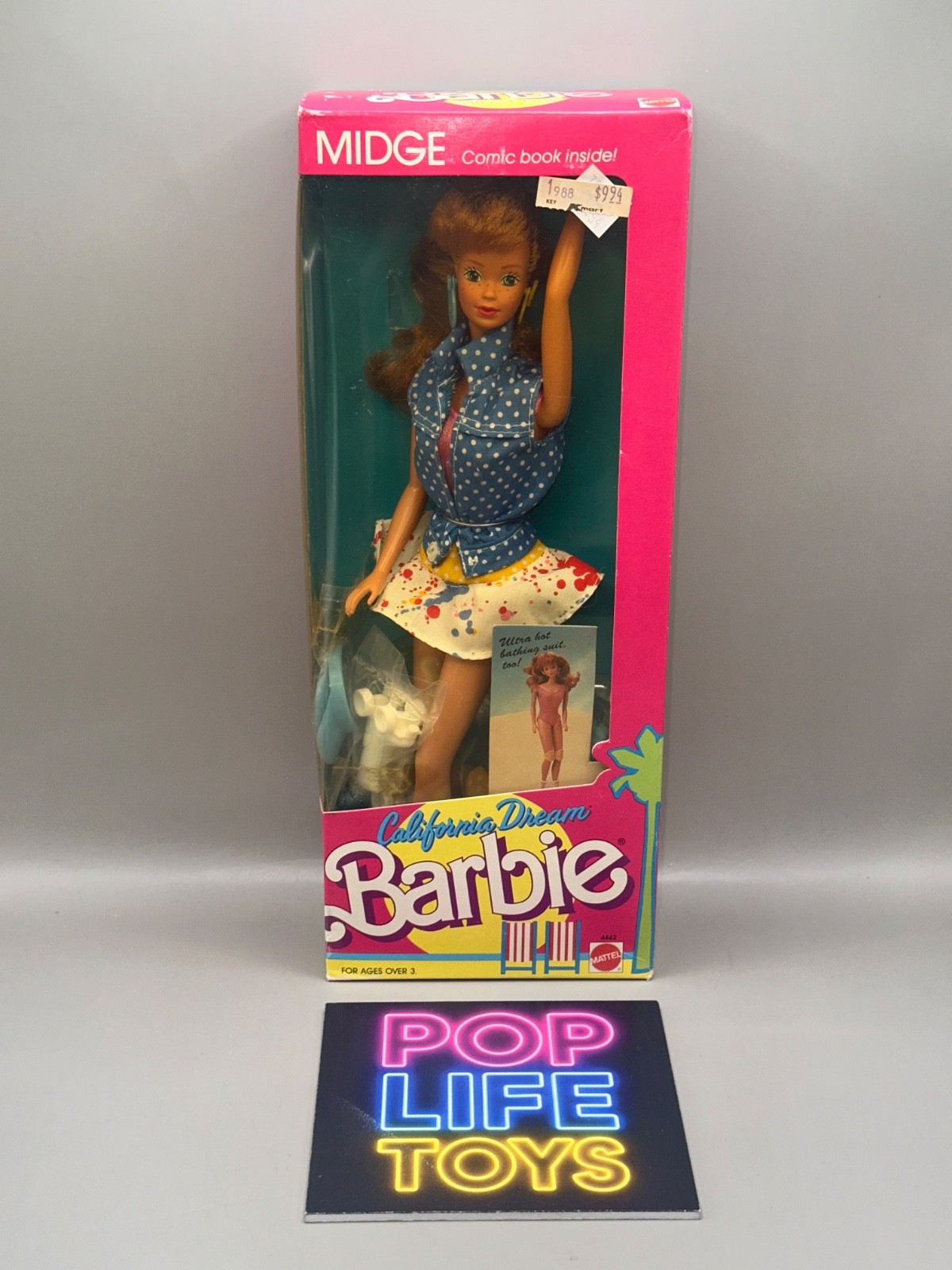 Vintage 1987 Mattel Barbie  “California Dream Midge” #4442 *NRFB*