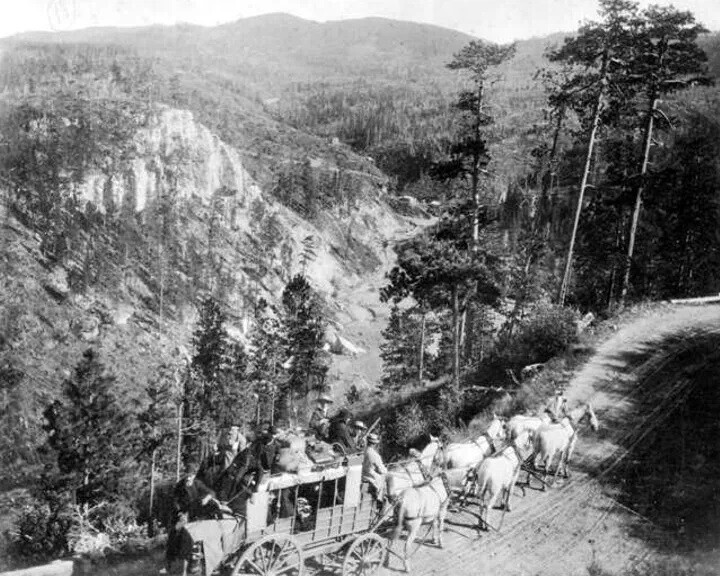 Old West Cowboys Stagecoach To Deadwood Sd 1878 8x10 Picture Celebrity Print Old West Cowboys Stagecoach To Deadwood Sd 1878 8x10 Picture Celebrity Print