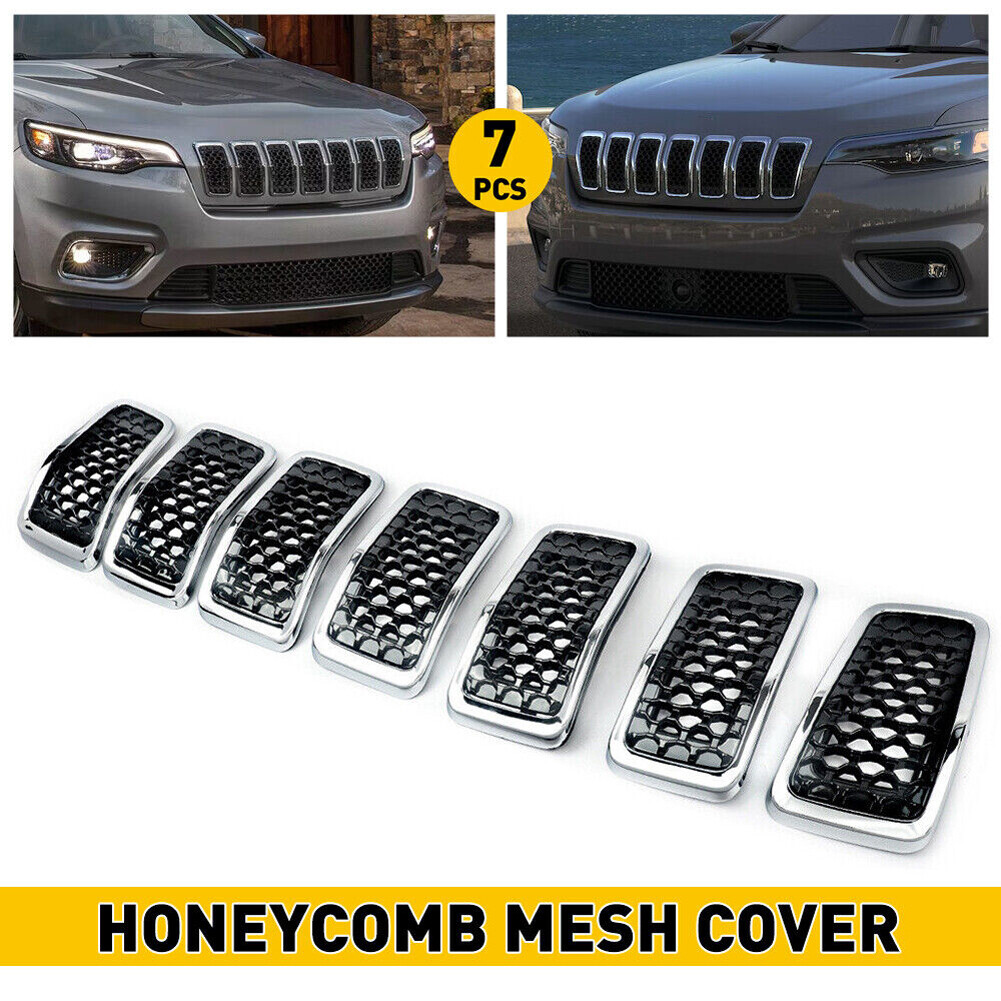 For 2019-2023 Jeep Cherokee Front Bumper Upper Grille Inserts Honeycomb Grill For 2019-2023 Jeep Cherokee Front Bumper Upper Grille Inserts Honeycomb Grill