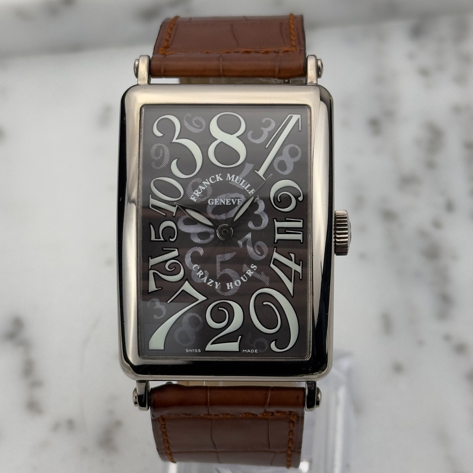 Franck Muller Long Island Crazy Hours White Gold Automatic Men\'s Watch 1200 CH
