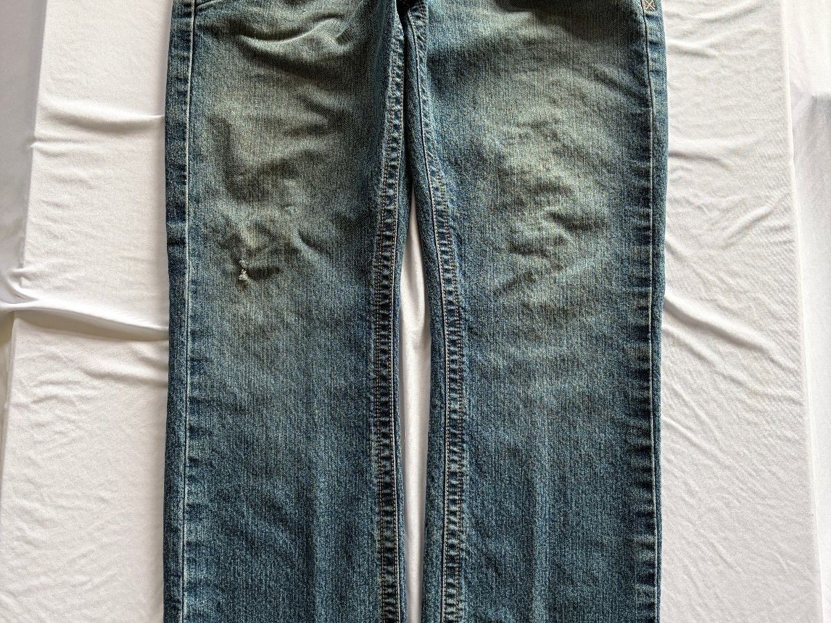 Ariat Rebar M5 Men’s Jeans 32x32 Straight Leg Distressed Blue Denim Ariat Rebar M5 Men’s Jeans 32x32 Straight Leg Distressed Blue Denim