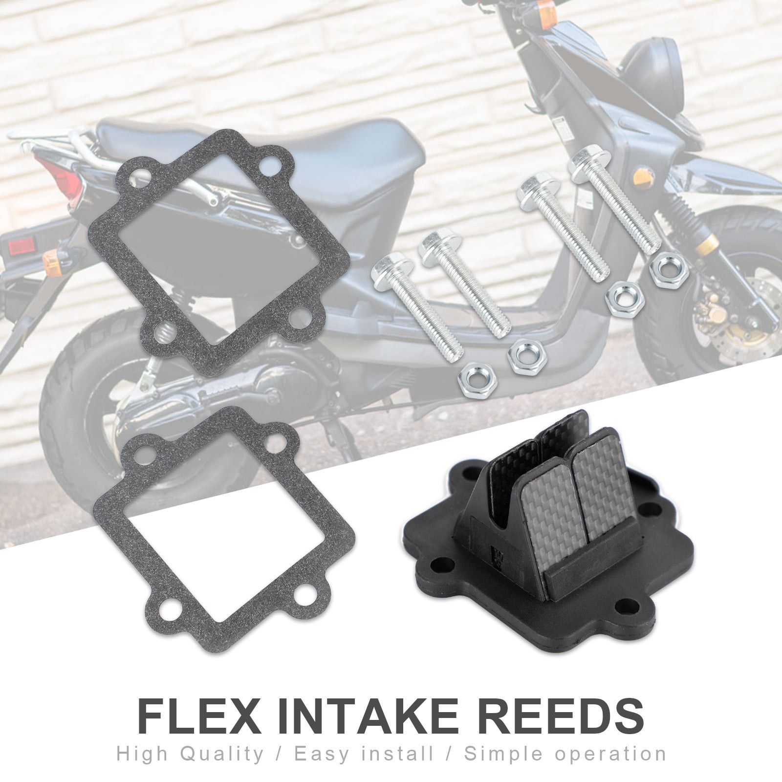 V352 A/B jog50 Reed Valve System Fits For Yamaha YW50 Zuma50 2002-2011.