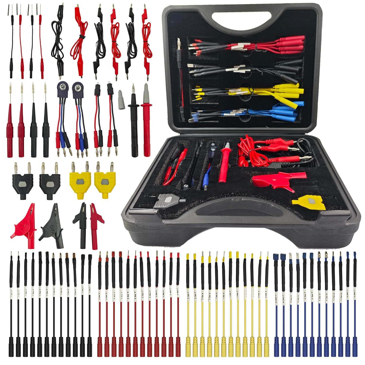 76-Pcs Automotive Circuit Test Lead Kit, Multimeter、Electrical Test Leads Kit, B 76-Pcs Automotive Circuit Test Lead Kit, Multimeter、Electrical Test Leads Kit, B
