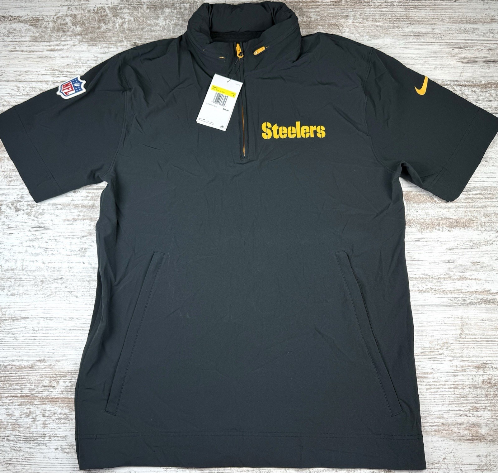 Nike Pittsburgh Steelers 1/2 Zip Coach Jacket Men’s Small NWT NFL $85 Nike Pittsburgh Steelers 1/2 Zip Coach Jacket Men’s Small NWT NFL $85