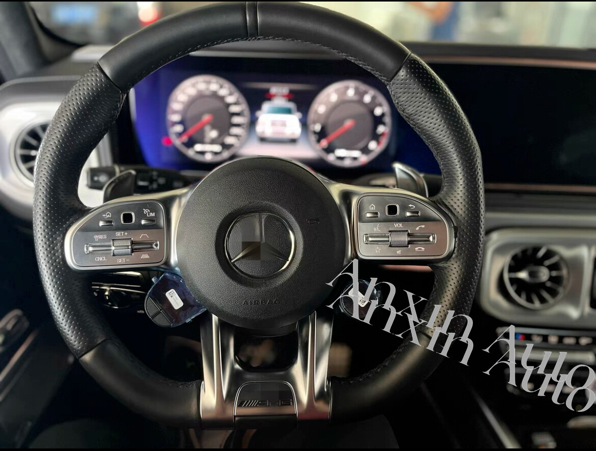 NEW For Mercedes-Benz AMG A 19-20 G63 C63 E63 S63 Full Leather Steering Wheel NEW For Mercedes-Benz AMG A 19-20 G63 C63 E63 S63 Full Leather Steering Wheel