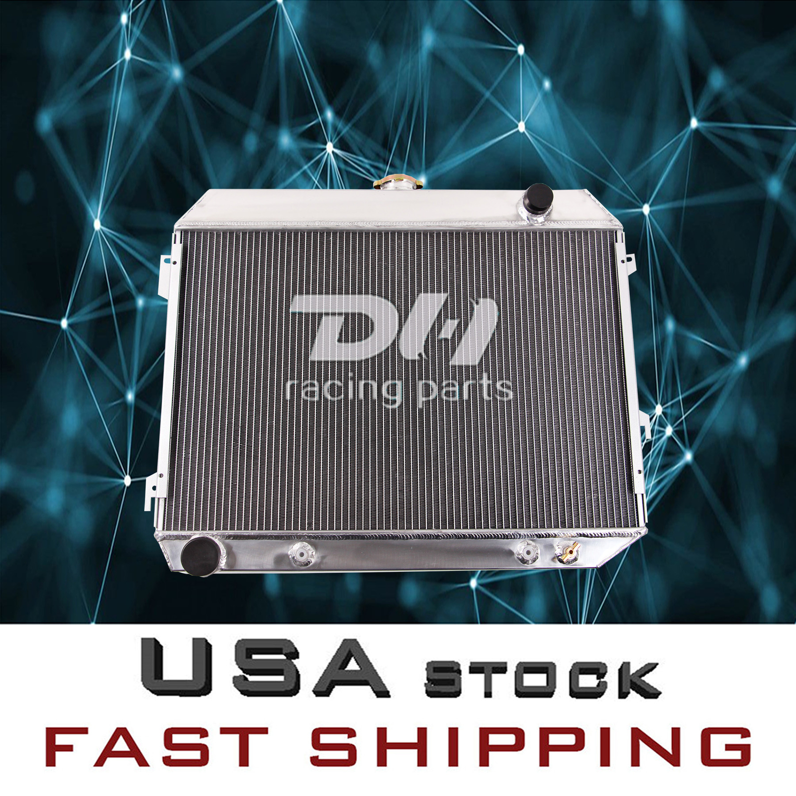 4 Row Alu Radiator For 1968-1974 Dodge Plymouth Mopar 383/426/440ci Big Block V8