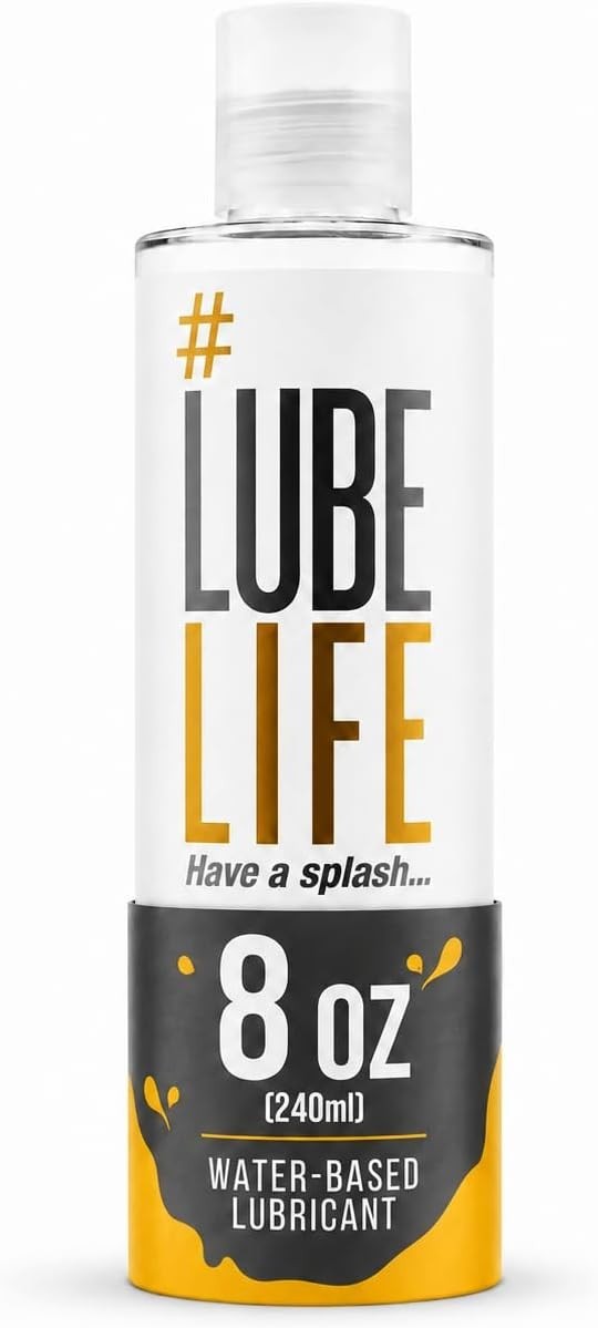 LUBELIFE Water Based Personal Lubricant 8oz Toy & Condom Safe Long Lasting