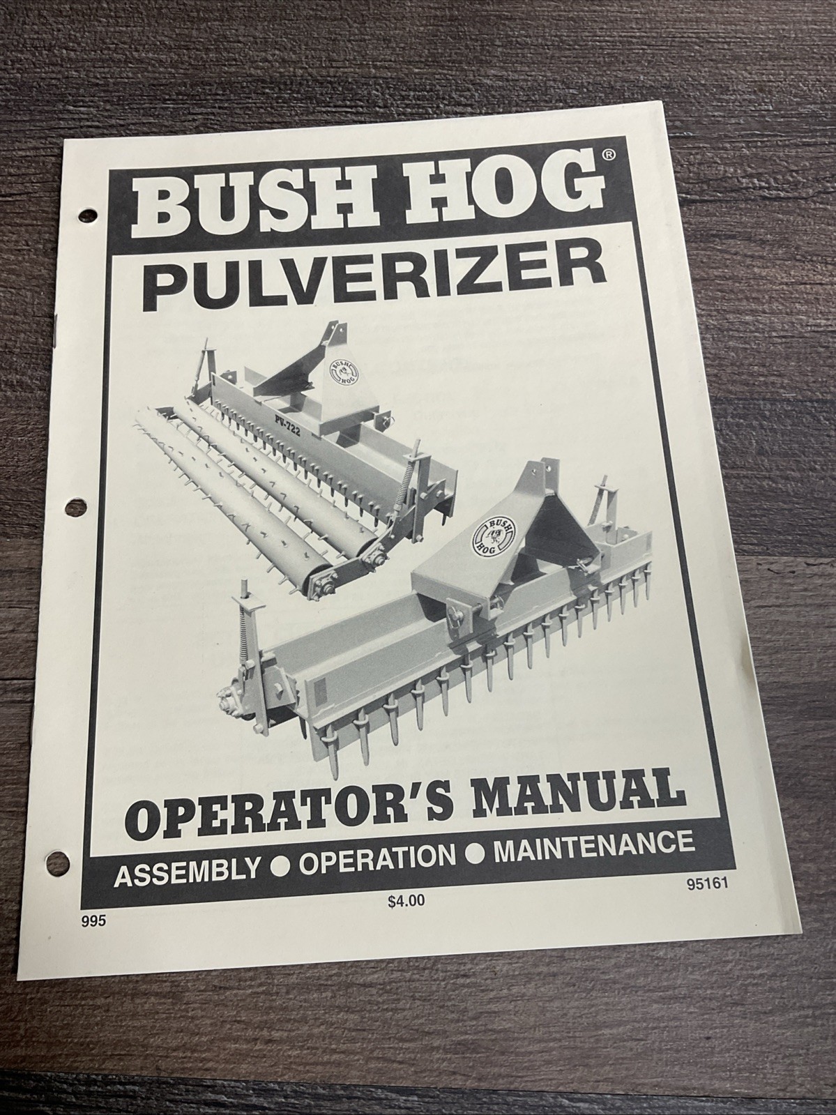 Bush Hog Pulverized Operators Manual