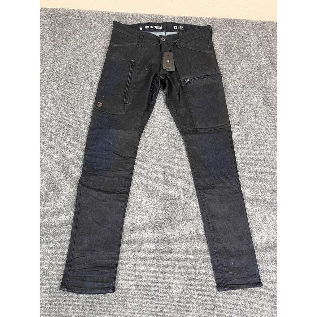 NWT G-STAR Raw POWEL Super Slim Stretch Moto Dark Aged Blue Denim Mens 35x32 JTP NWT G-STAR Raw POWEL Super Slim Stretch Moto Dark Aged Blue Denim Mens 35x32 JTP