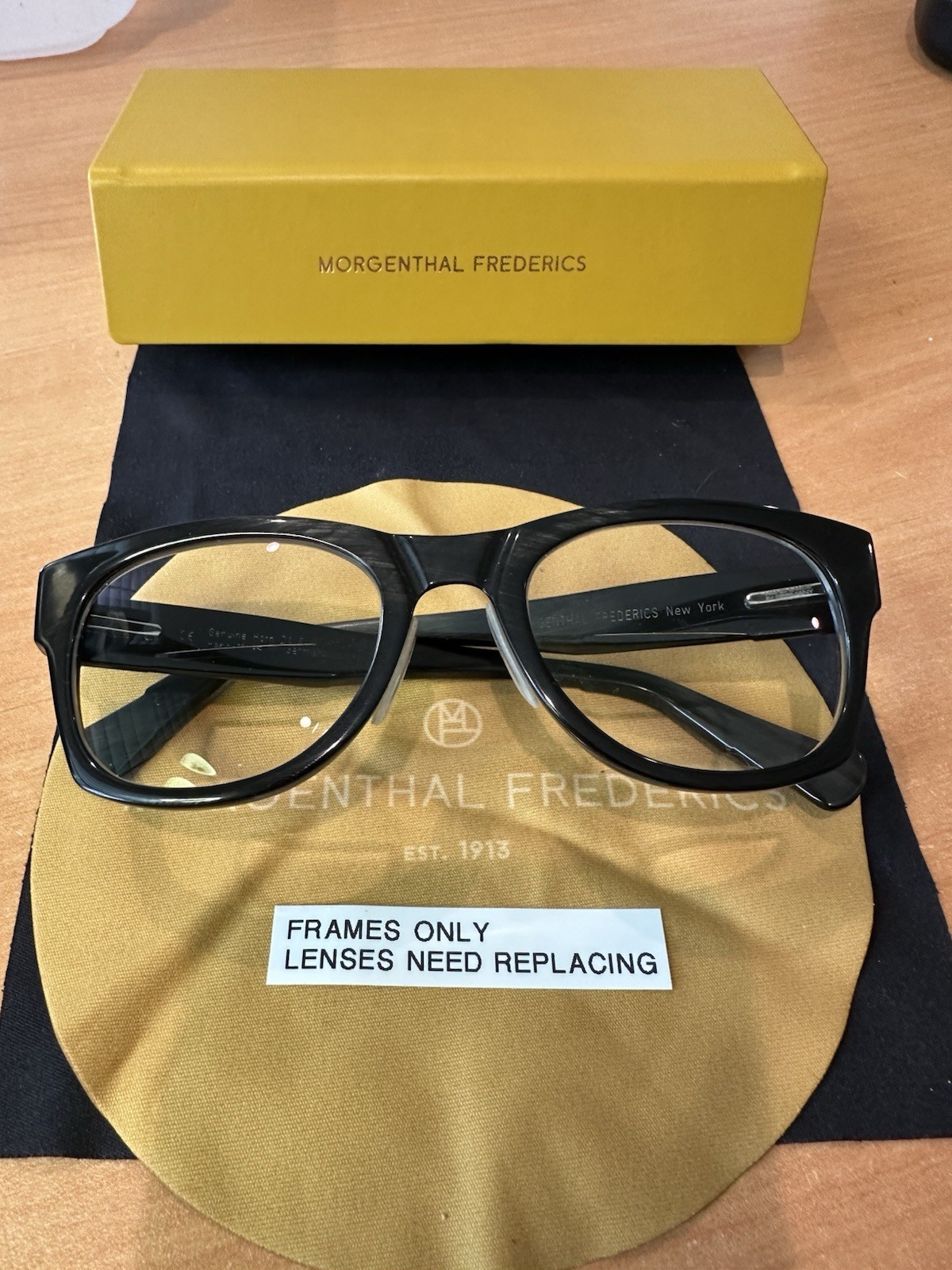 Morgenthal Frederic’s “Dave”. Buffalo Horn Eyeglasses Morgenthal Frederic’s “Dave”. Buffalo Horn Eyeglasses