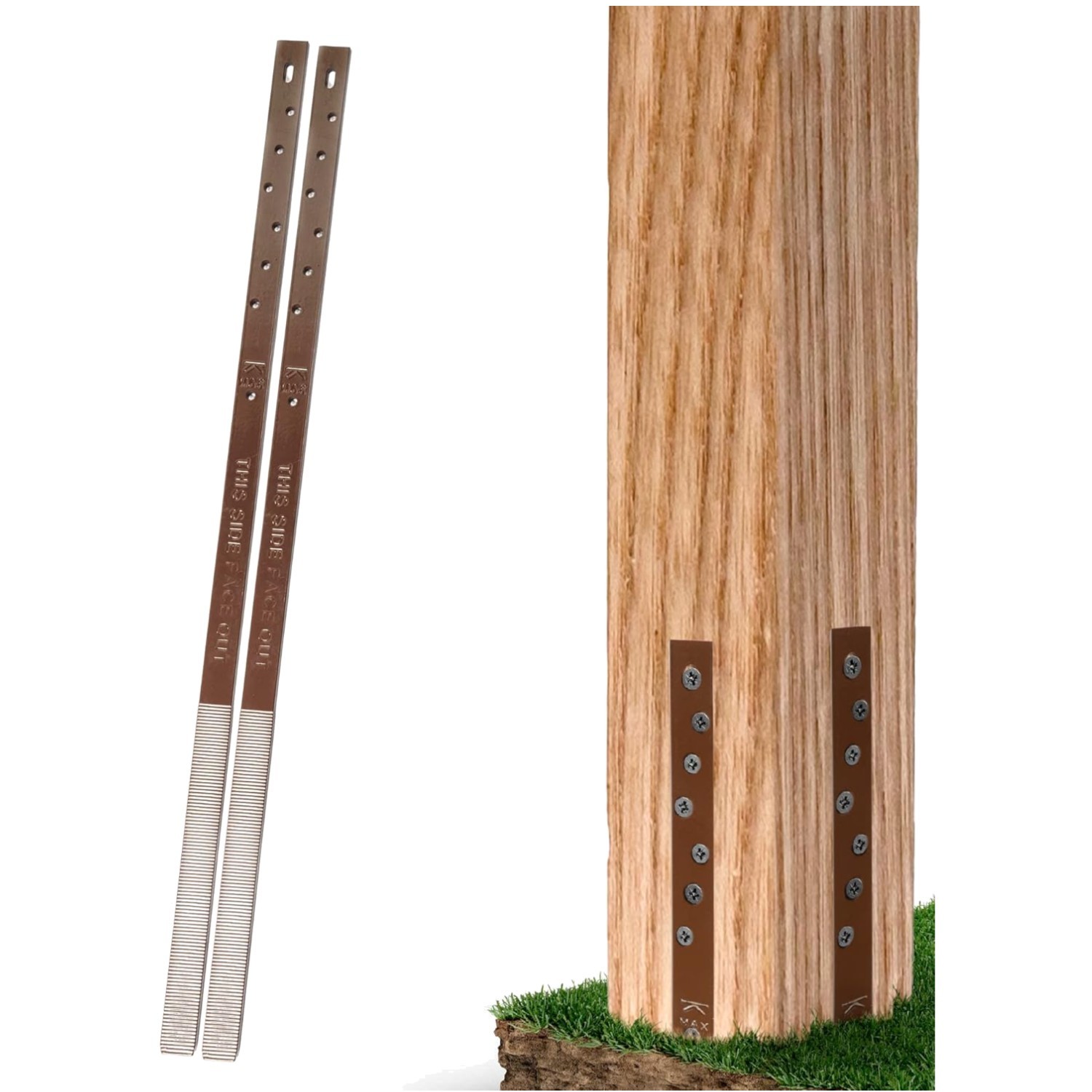 Quick Installation Fence Post Repair - Pack of 2